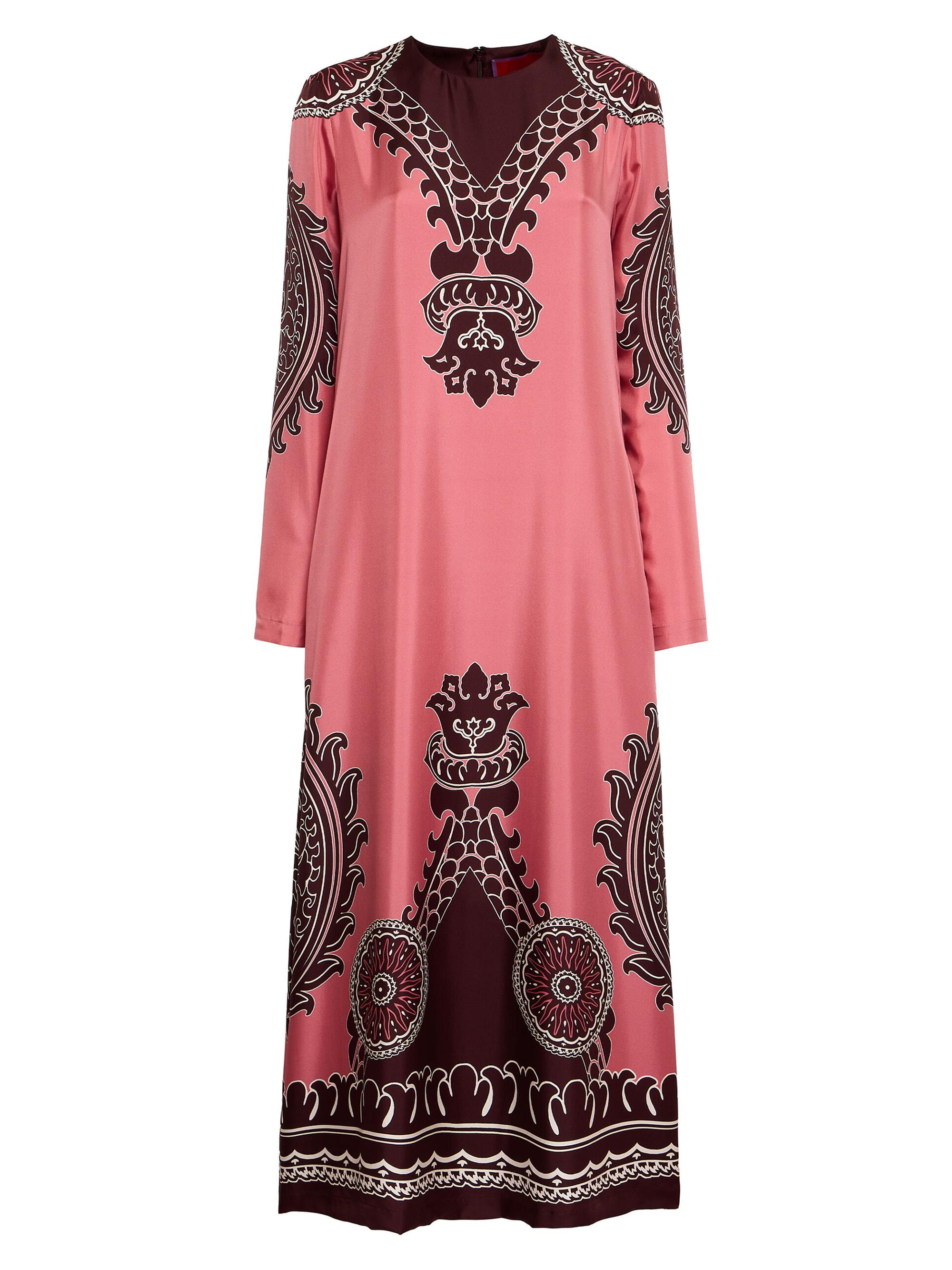 La DoubleJ Women's Long Sleeve Swing Dress - Oltrarno Pink