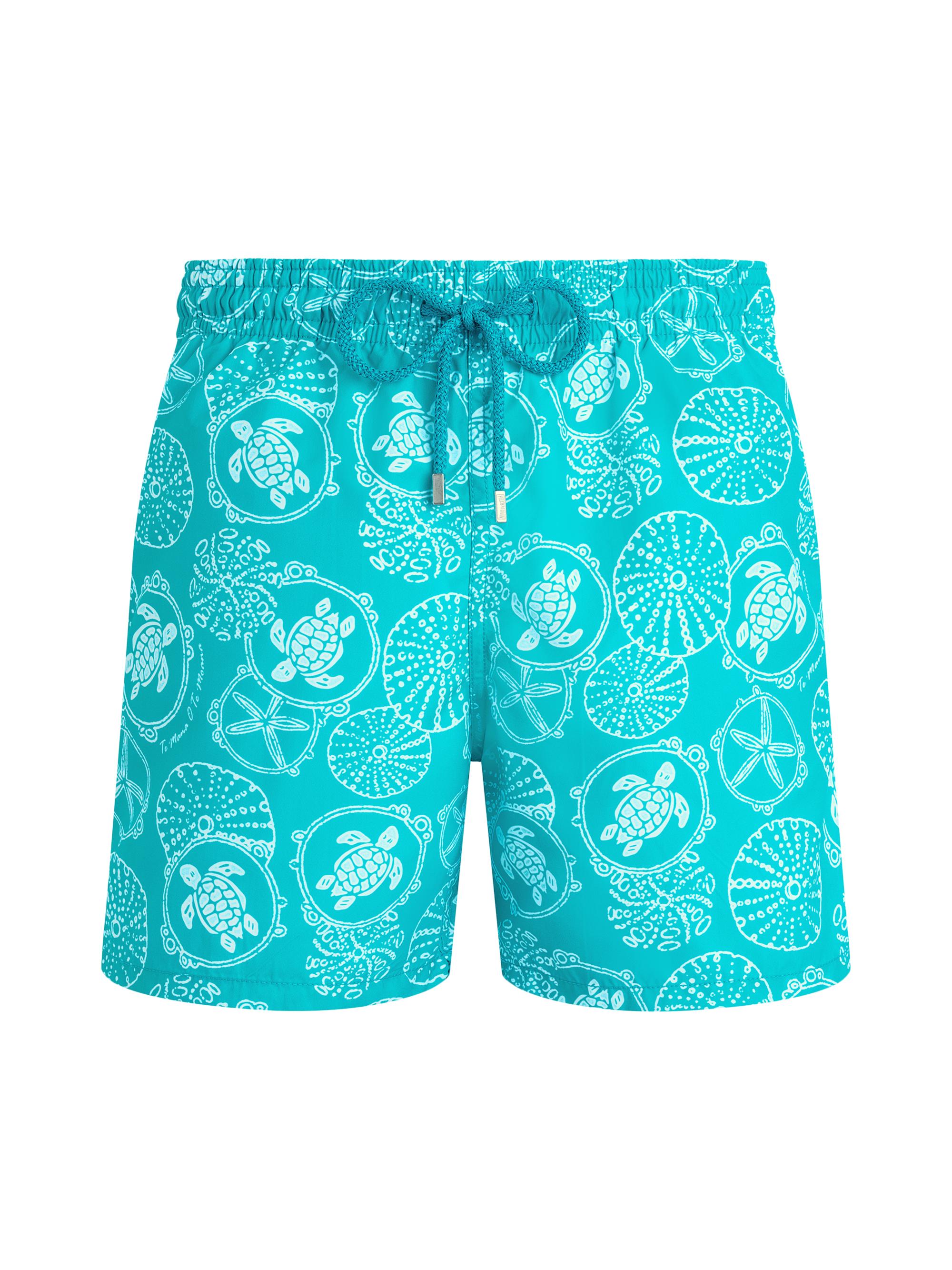 Vilebrequin Men's Oursins Bicolores Printed Swim Shorts - Vertdisco