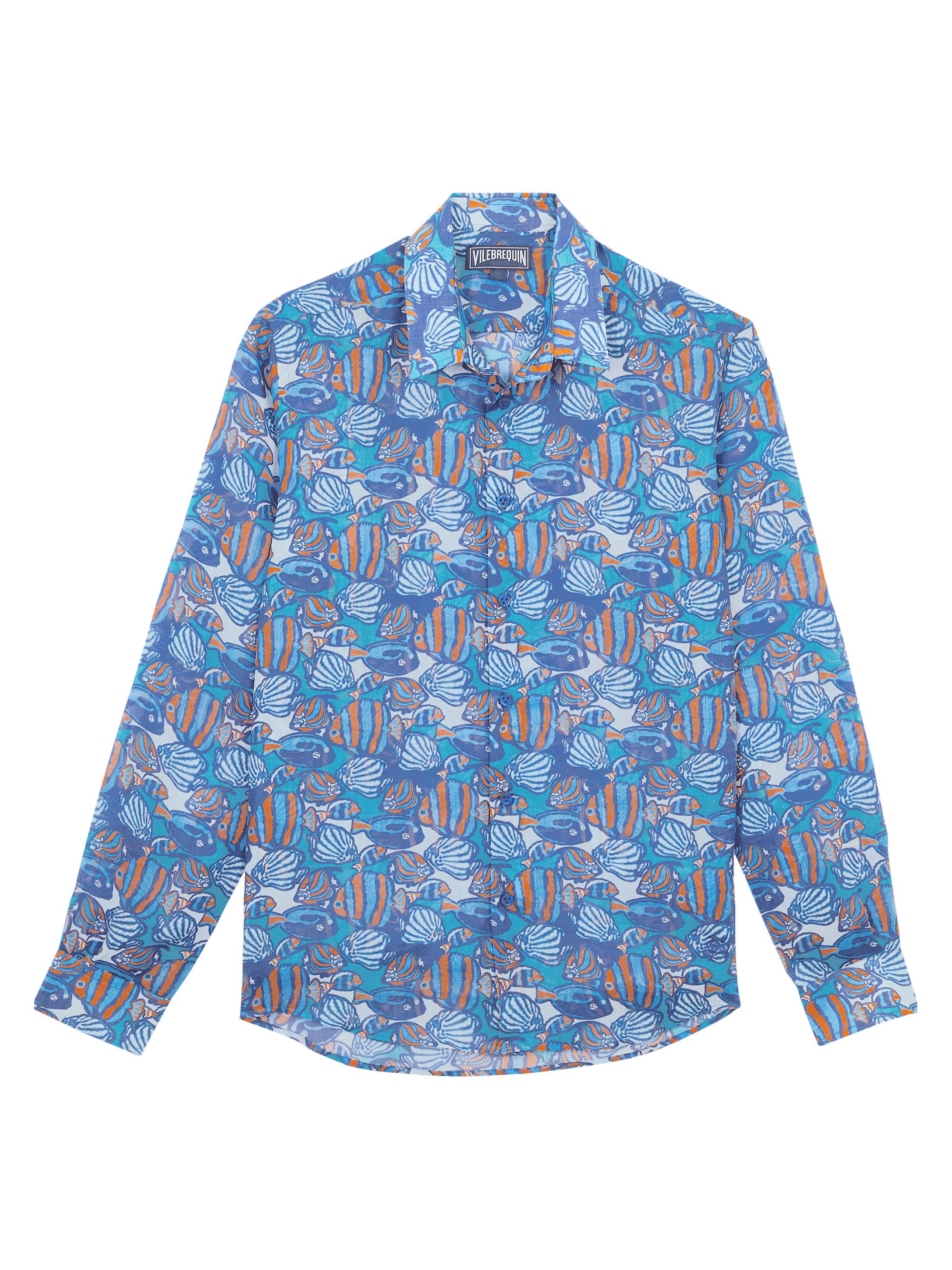 Vilebrequin Men's Fishy Vibes Shirt - Marrakech