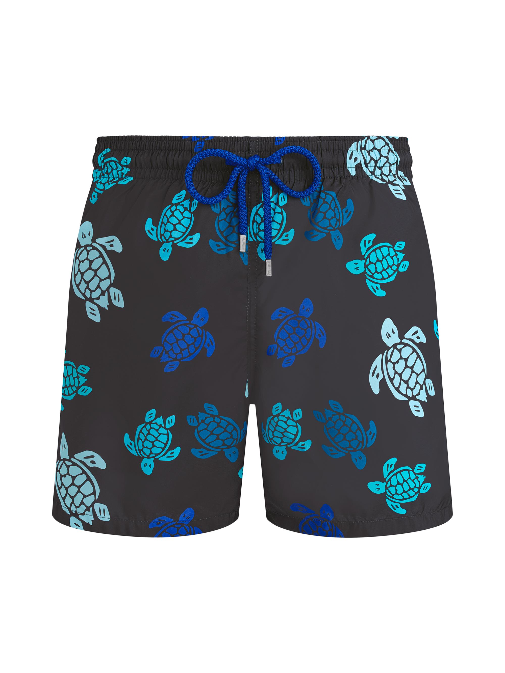 Vilebrequin Men's Tortues Multicolores Light 5.5'' Swim Shorts - Noir