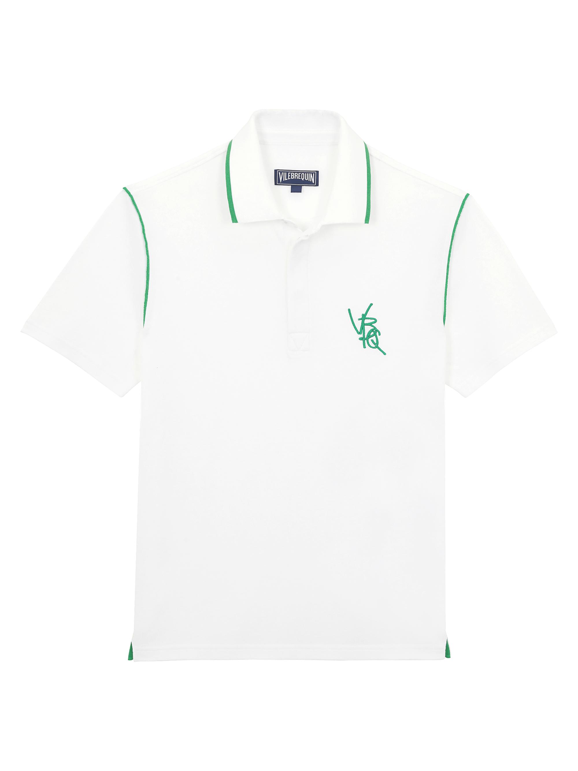 Vilebrequin Men's Capsule  Solid Pique Polo Shirt - Blanc