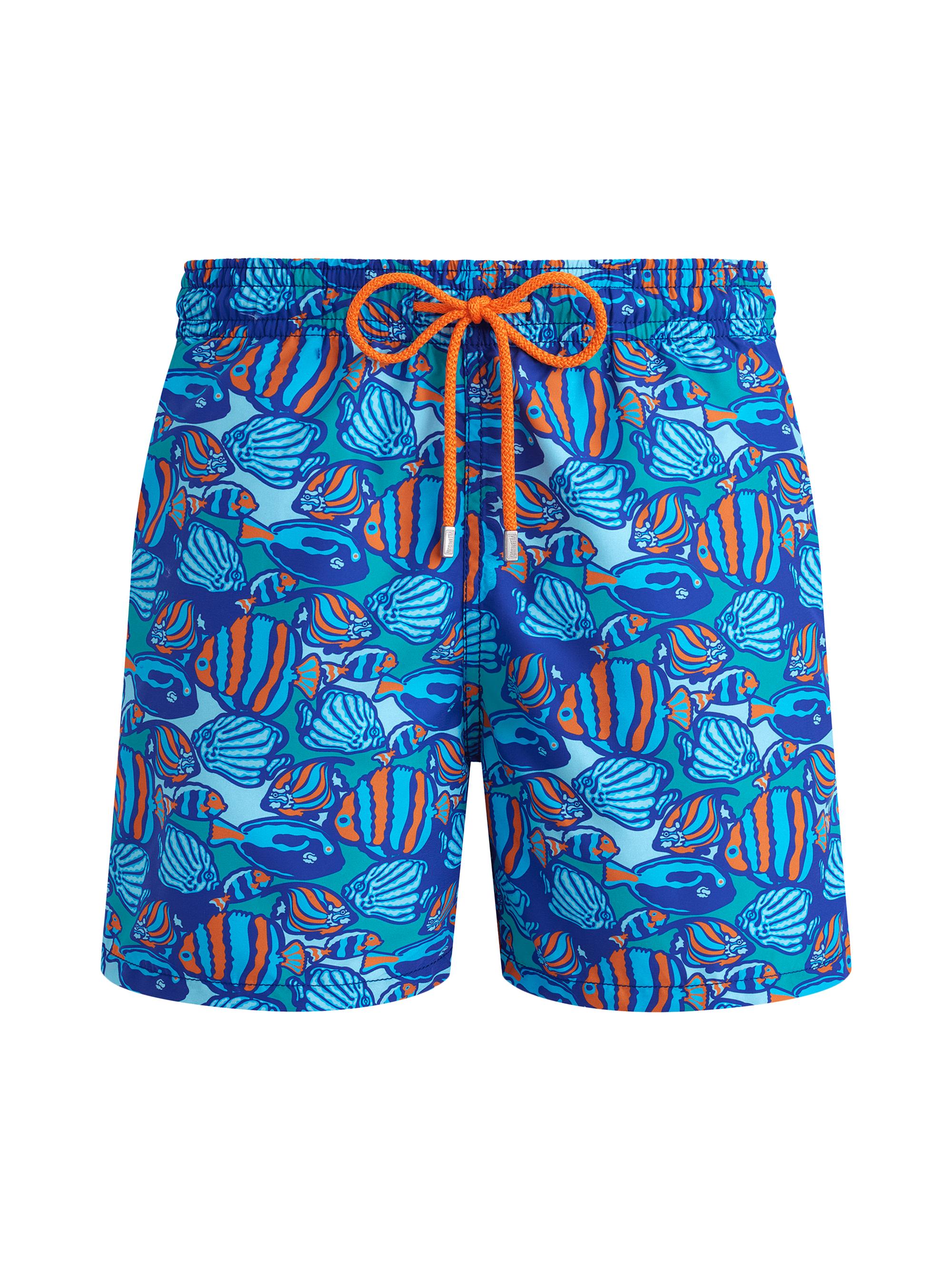 Vilebrequin Men's Fishy Vibes Printed Swim Shorts - Marrakech