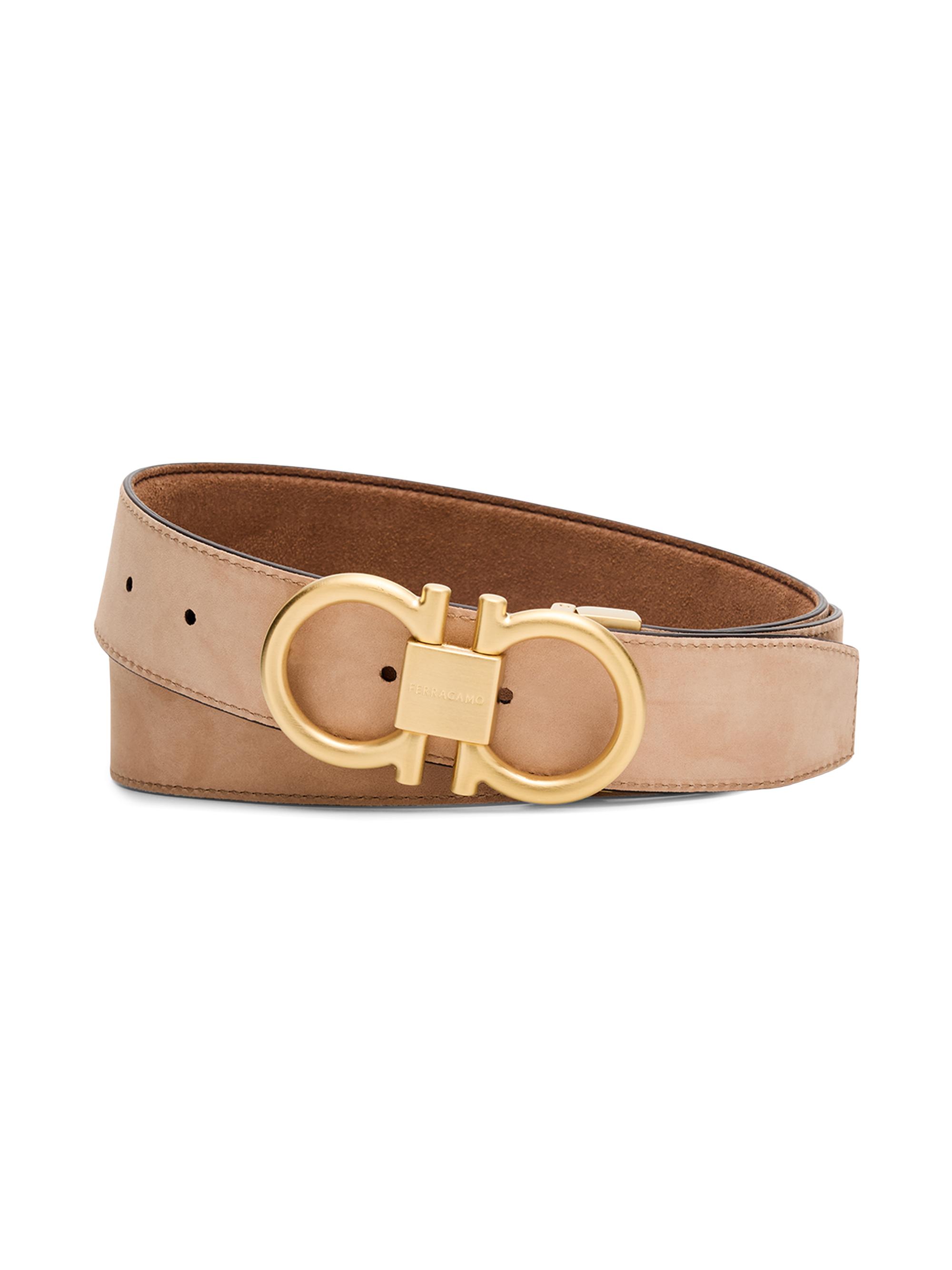FERRAGAMO Double Gancino Adjustable Leather Belt | Saks Fifth Avenue