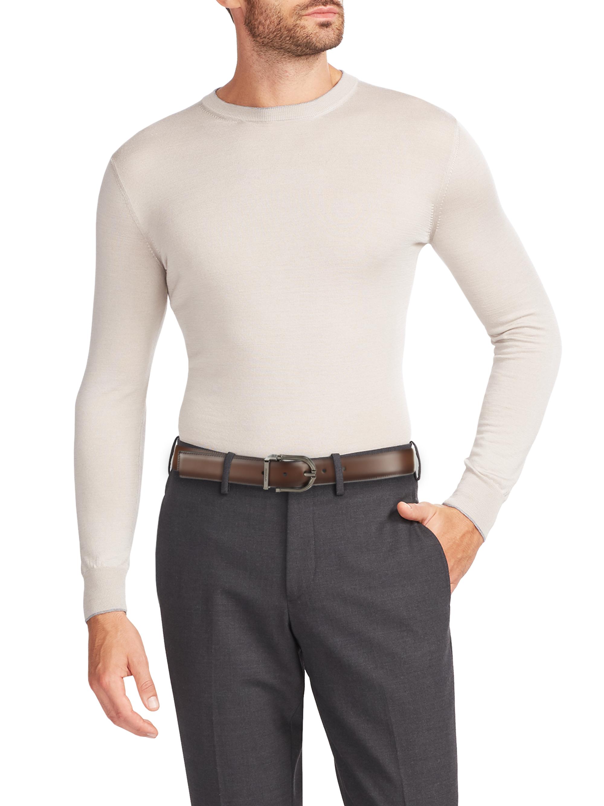 Embossed Reversible Leather Belt