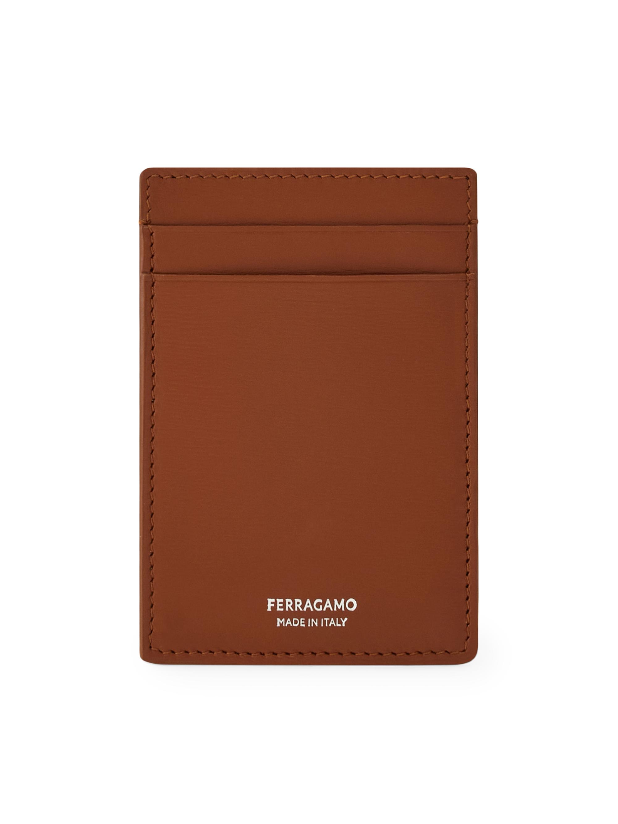 FERRAGAMO Florence Leather Card Case & Money Clip | Saks Fifth Avenue