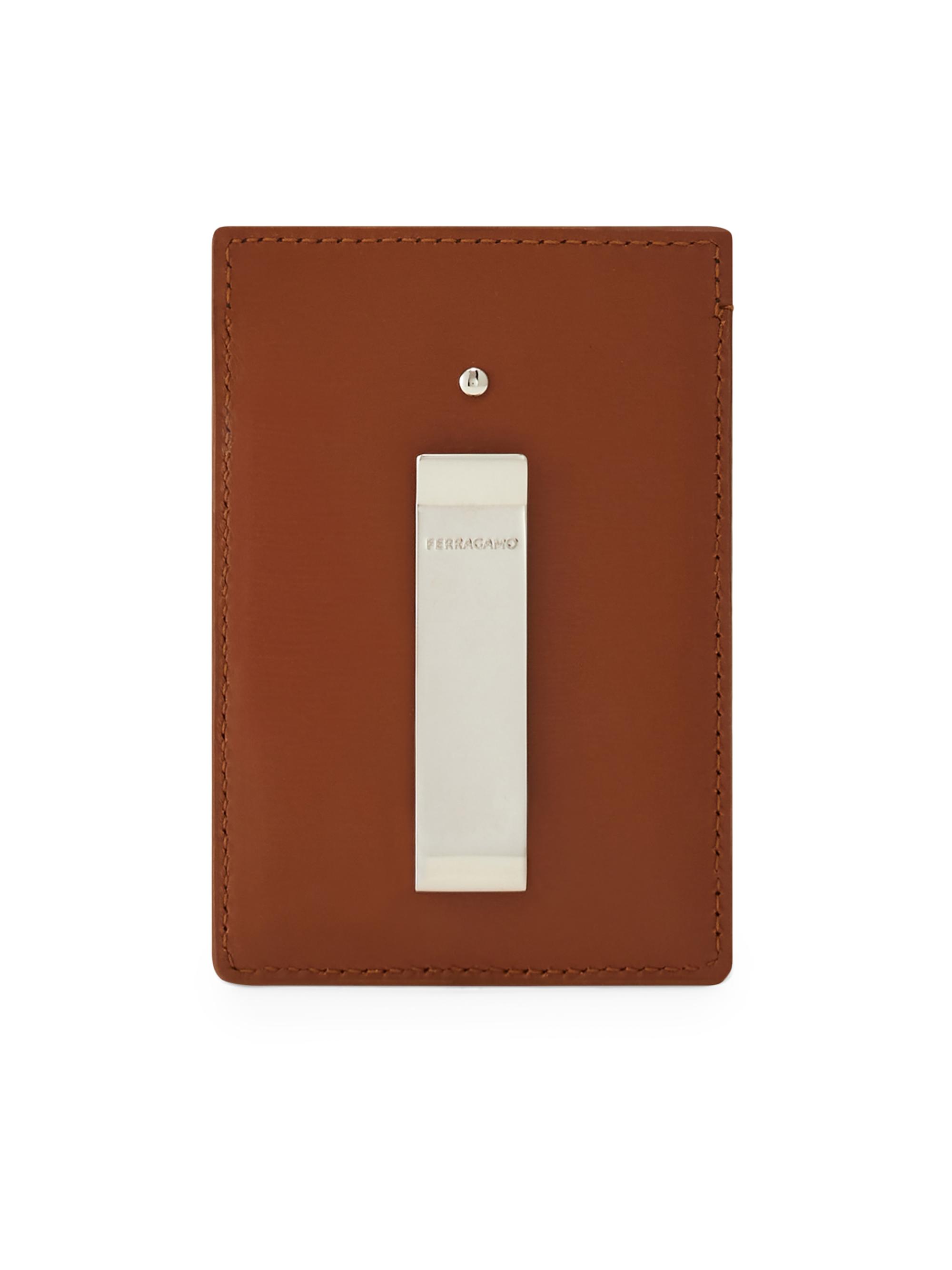 FERRAGAMO Florence Leather Card Case & Money Clip | Saks Fifth Avenue