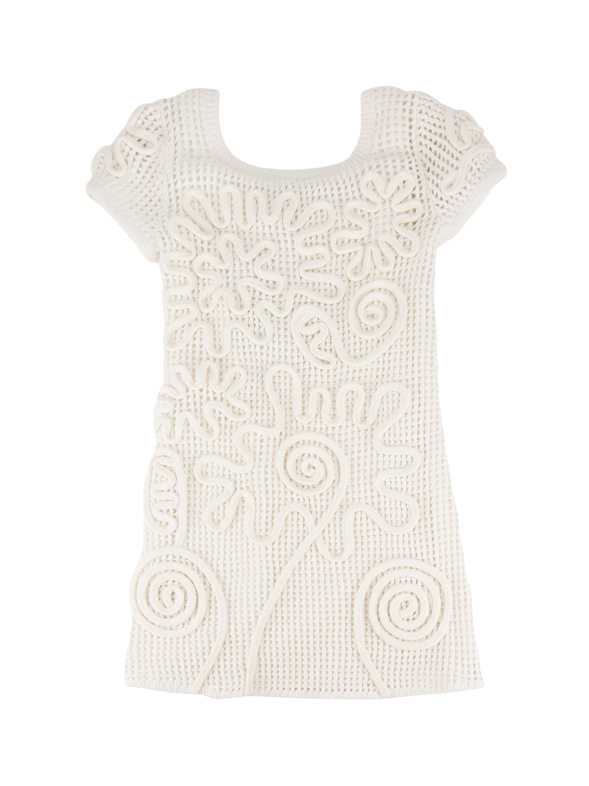 Cult Gaia Little Girl's & Girl's Nissa Crochet-Knit Dress - Off White