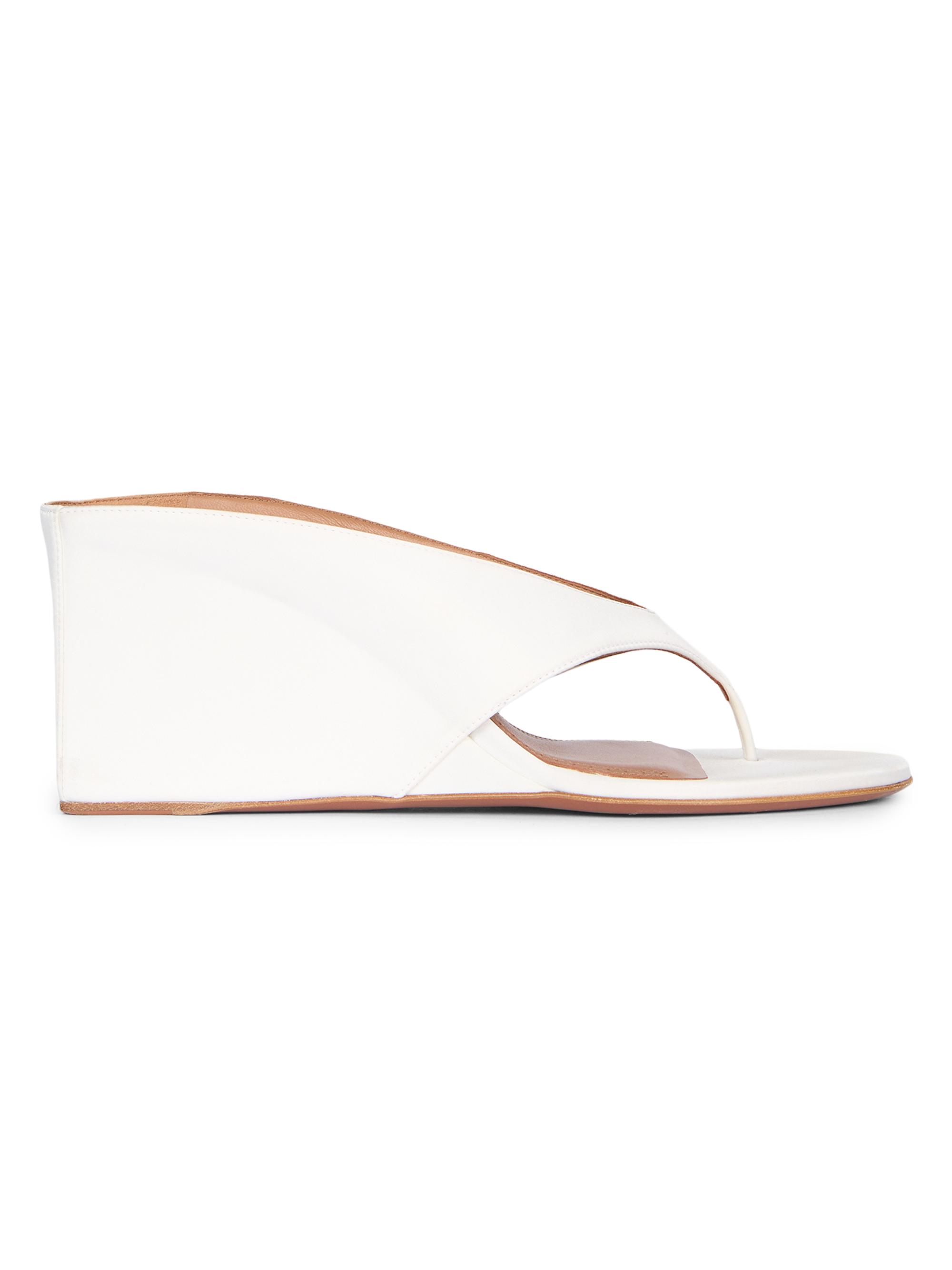 Aquazzura Wow 95MM Metallic Wedge Sandals | Saks Fifth Avenue