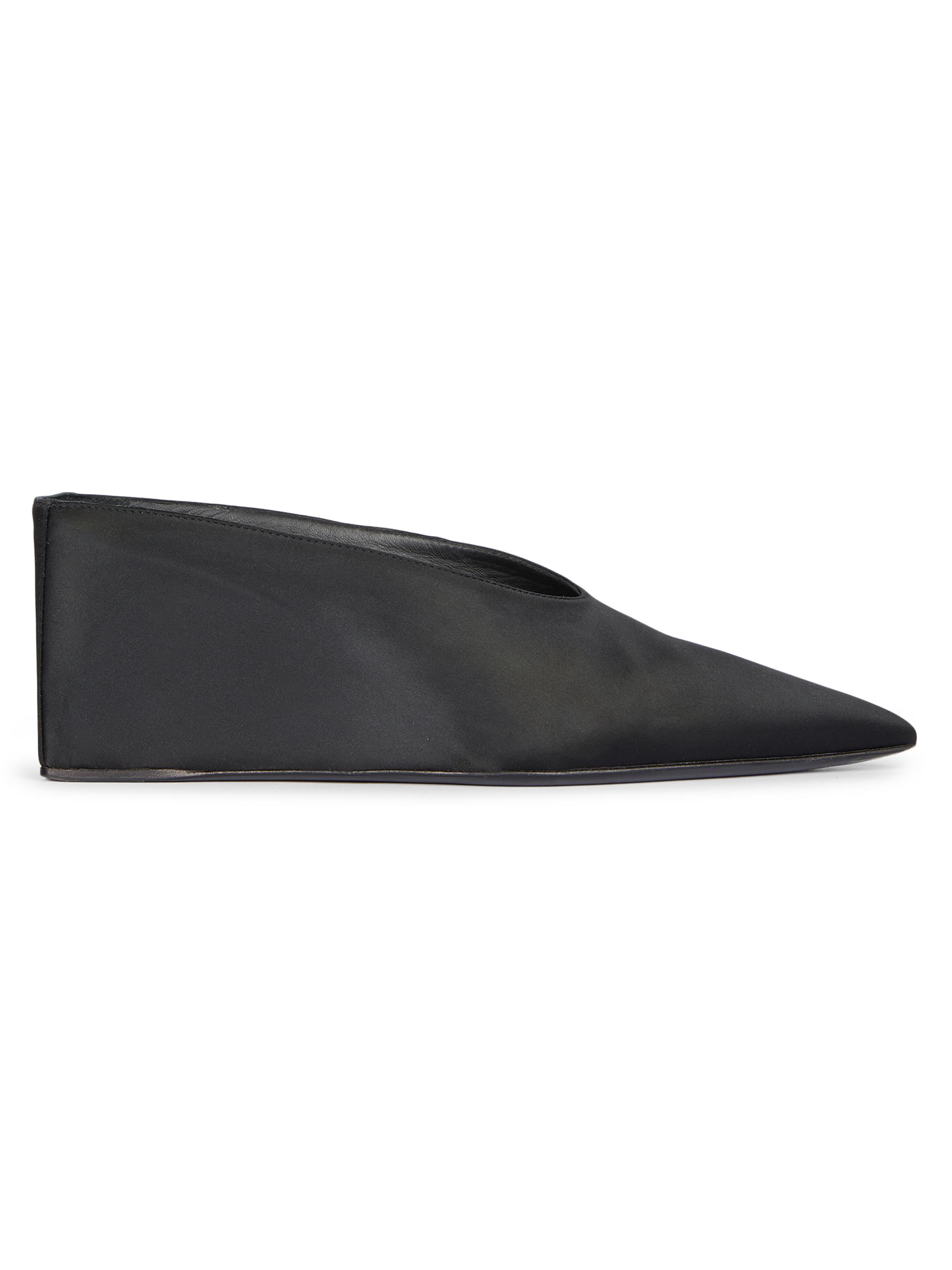 Alaïa Women's 75MM Satin Wedge Mules - Noir