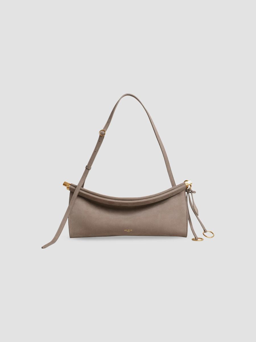 Alaïa Women's Le Click Leather Shoulder Bag In Brume
