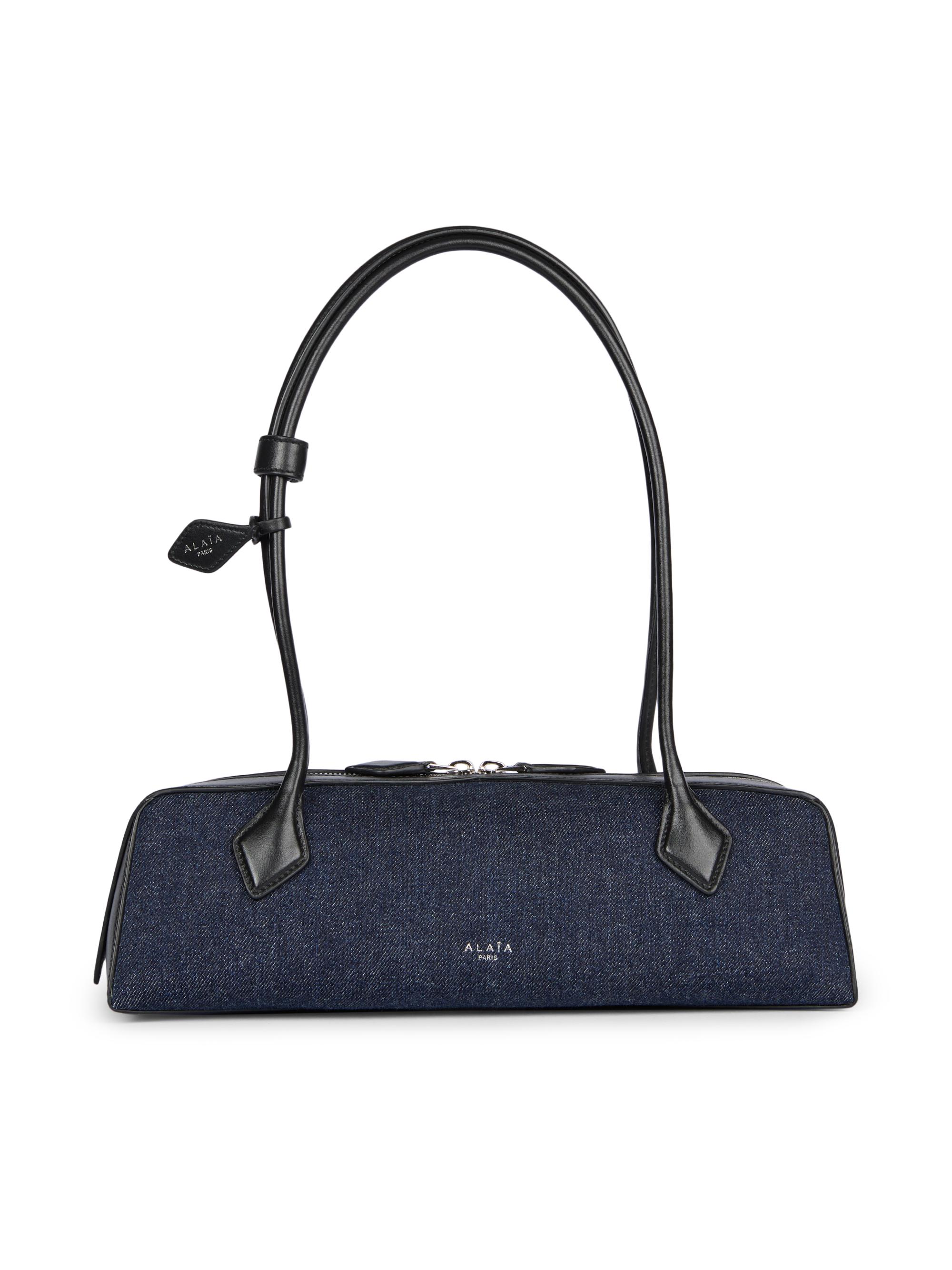 Alaïa Women's  Teckel Denim & Leather Bag - Bleu Denim