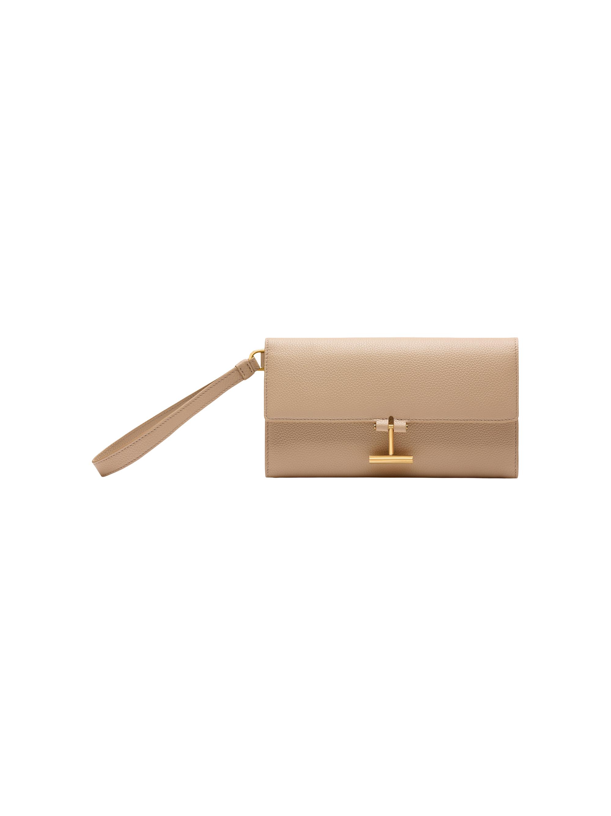 TOM FORD Women's Tara Leather Wristlet - Light Beige