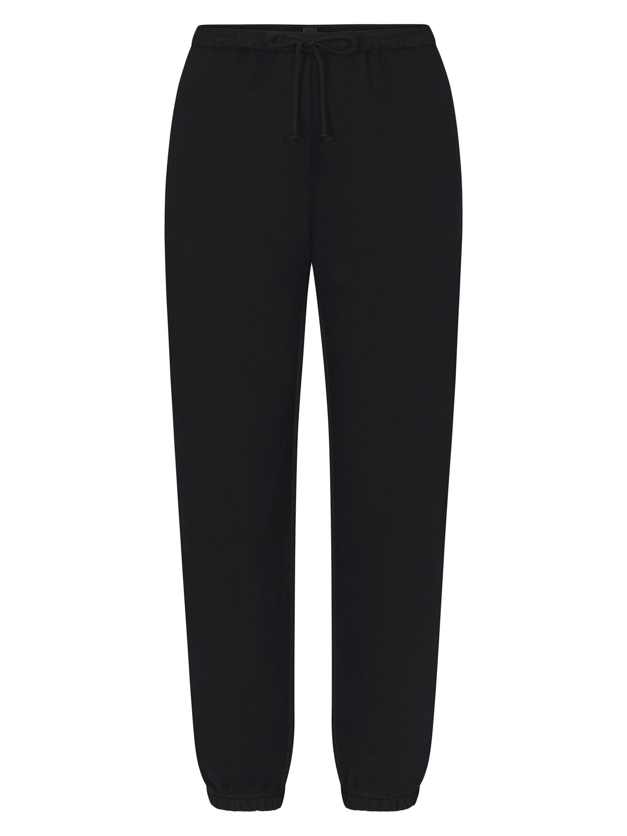 SKIMS Women's Cotton Fleece Drawstring Joggers - Onyx