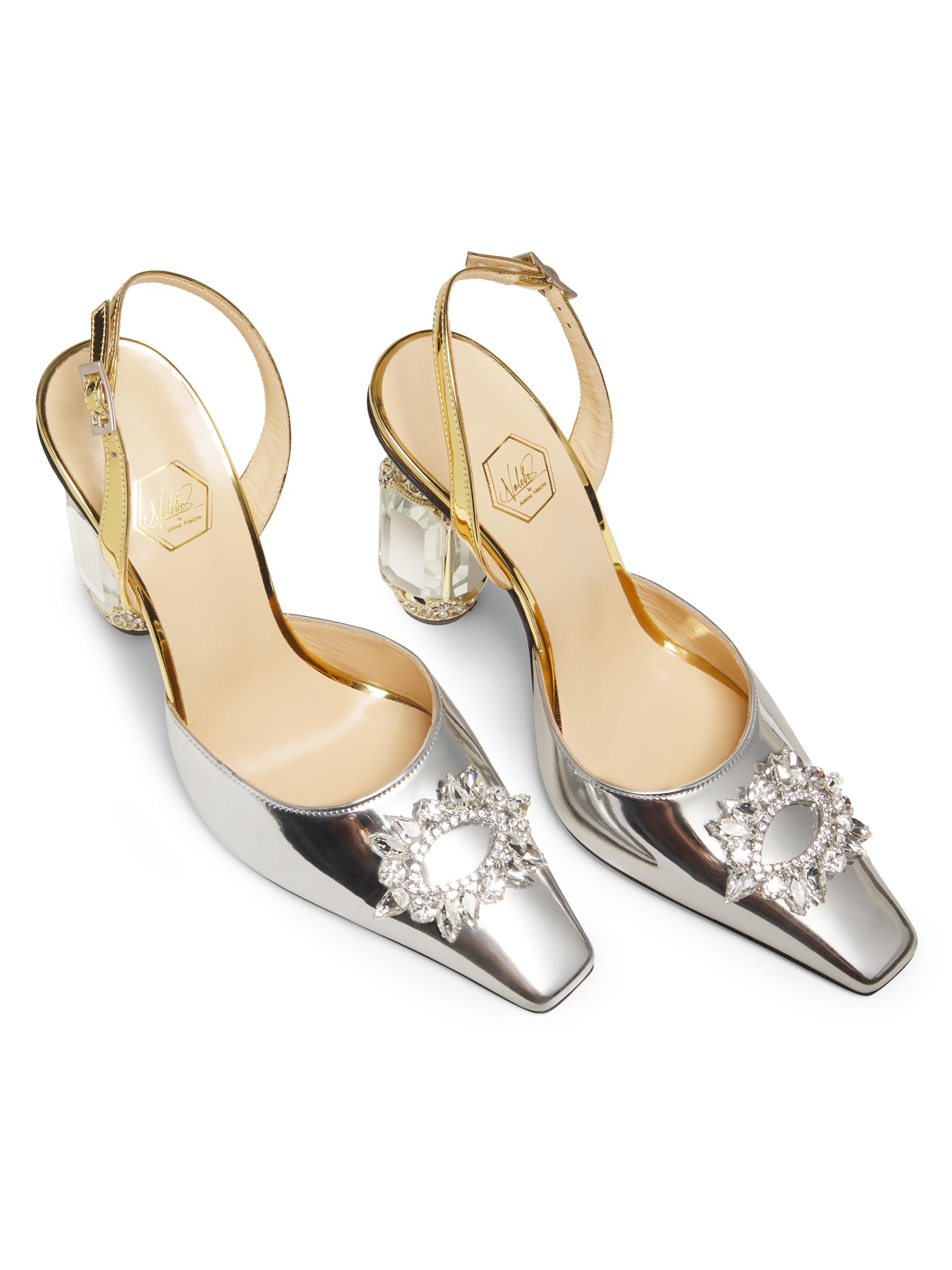 Heritage & Heirlooms Aurum 100MM Crystal-Embellished Pumps