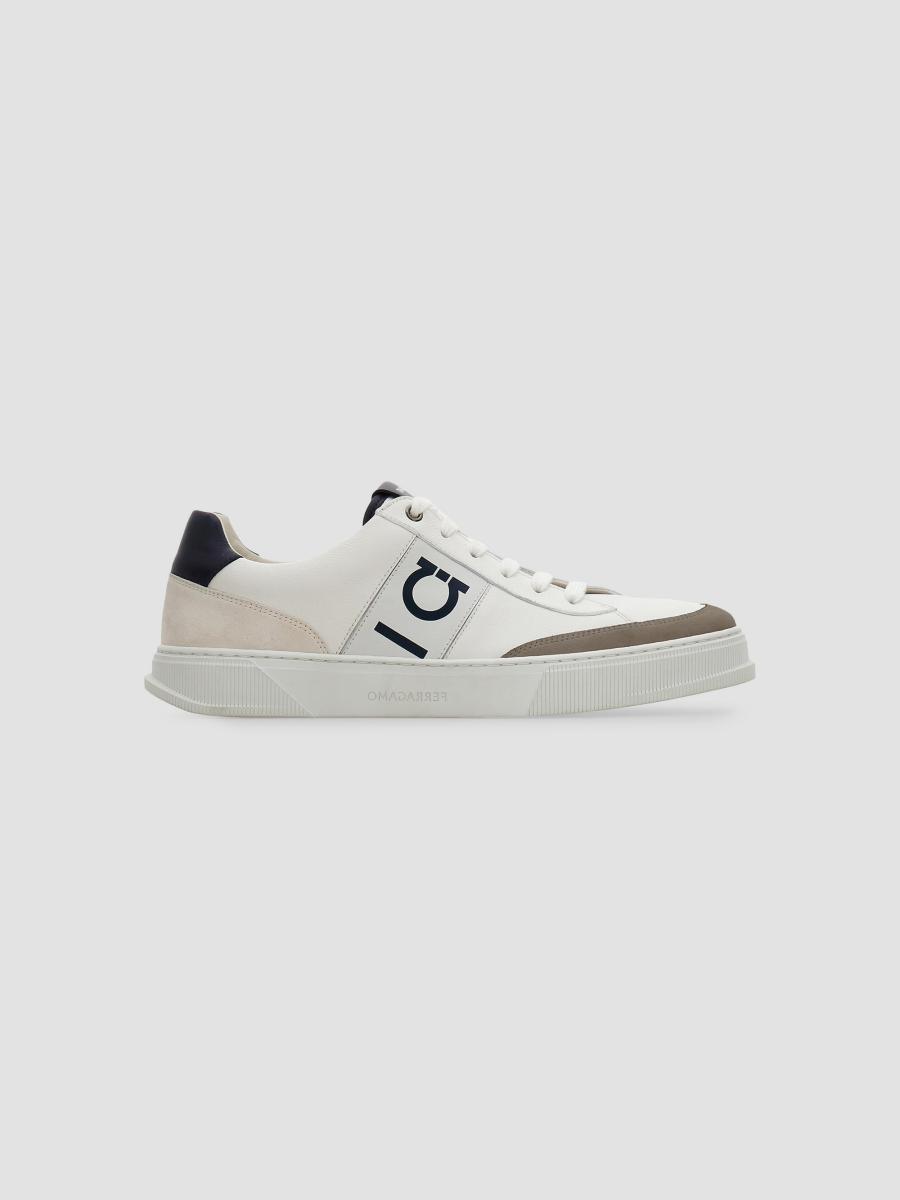 FERRAGAMO Alaska Leather & Suede Low-Top Sneakers | Saks Fifth Avenue