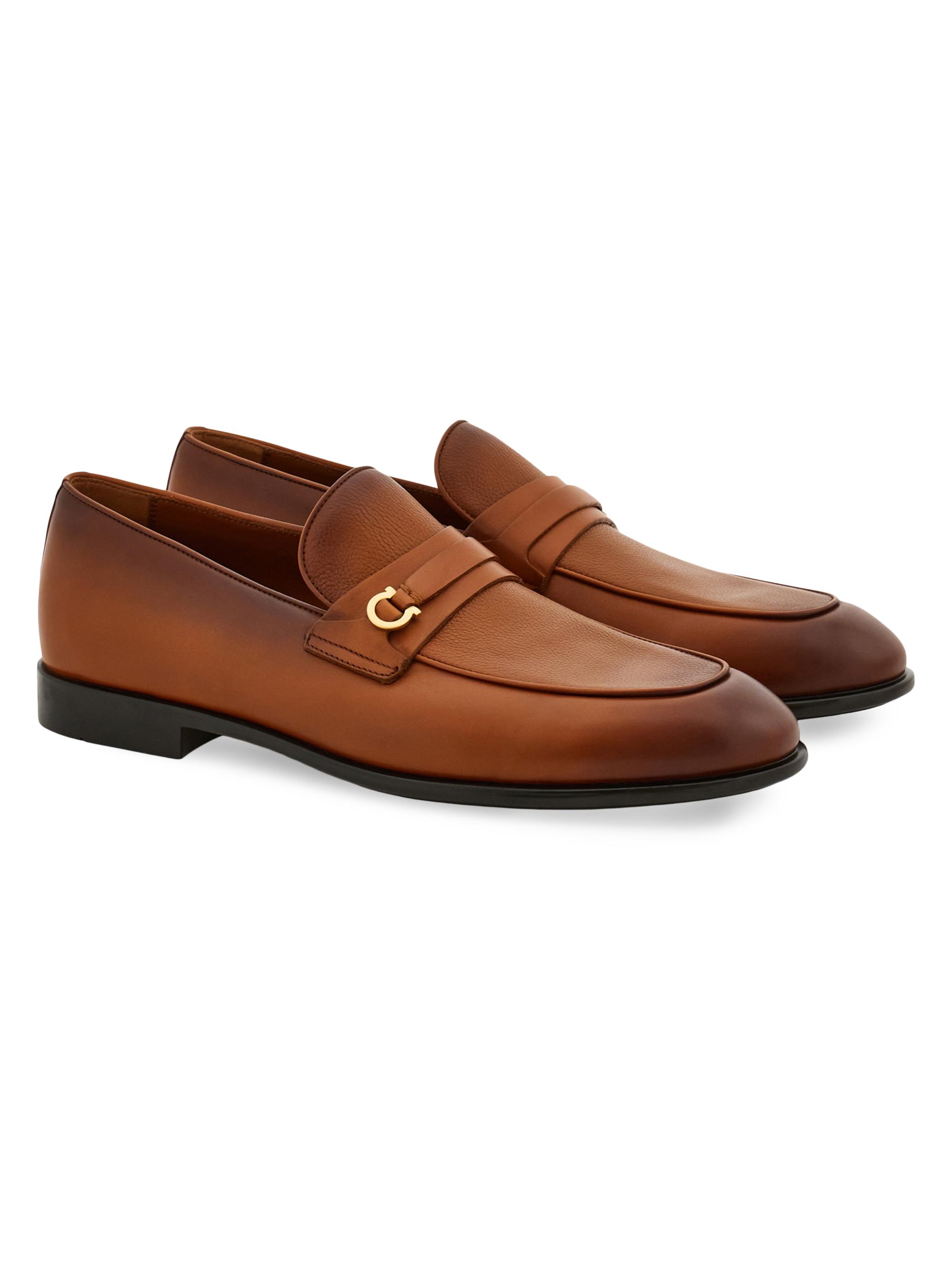 Gancini leather buckled loafers Gancini buckle loafer - Men | Ferragamo main image 4