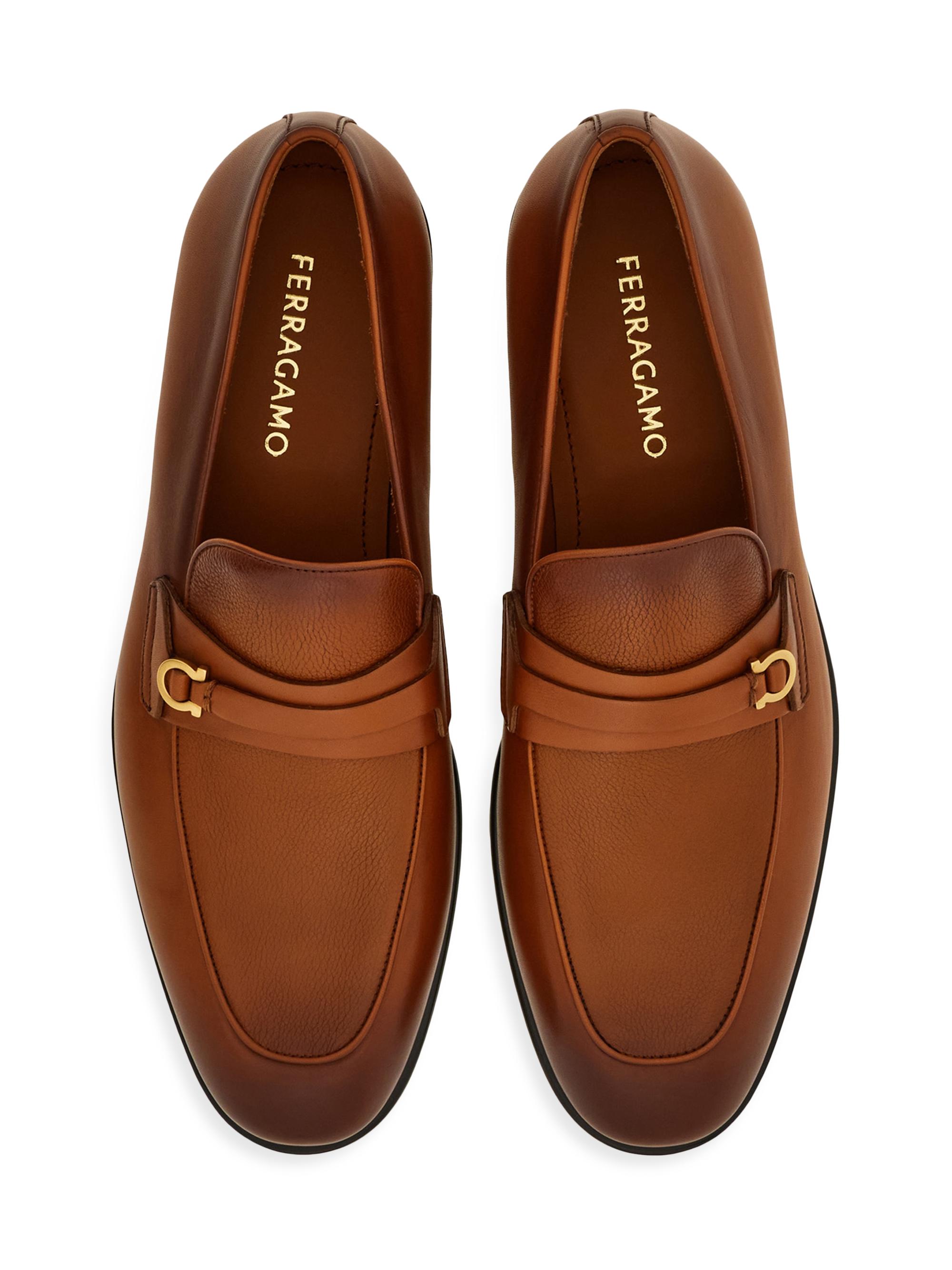 FERRAGAMO Desio Gancini Leather Loafers | Saks Fifth Avenue display picture 1