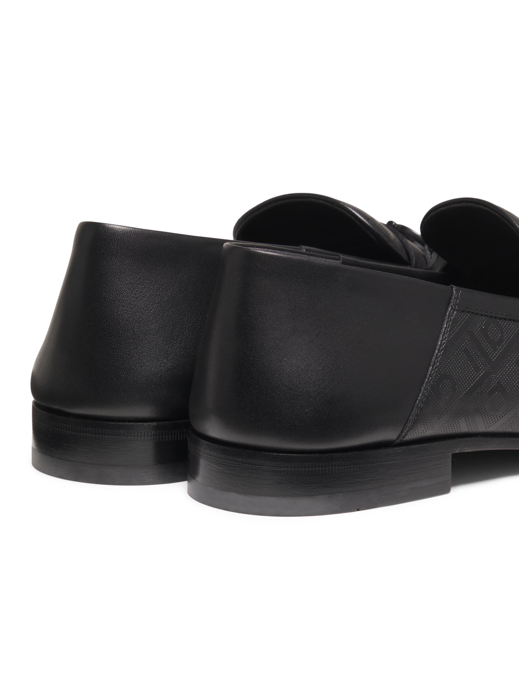 Ferragamo NIB Biarritz Gancini Patterned Loafers in Black Size 11 FERRAGAMO Biarritz Gancini Patterned Leather Loafers | Saks  main image 3