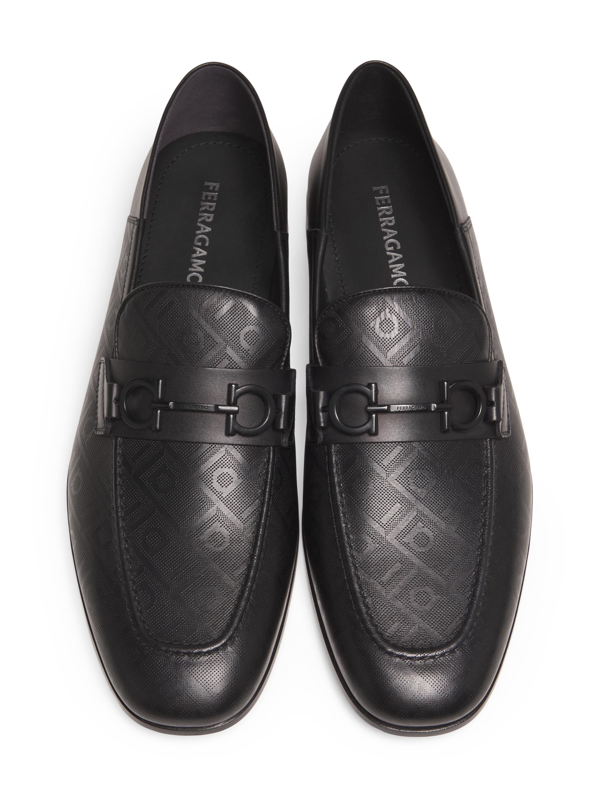 FERRAGAMO Biarritz Gancini Patterned Leather Loafers | Saks  display picture 3