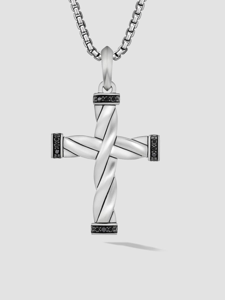 David Yurman DY Helios Cross Pendant in Sterling Silver | Saks Fifth Avenue