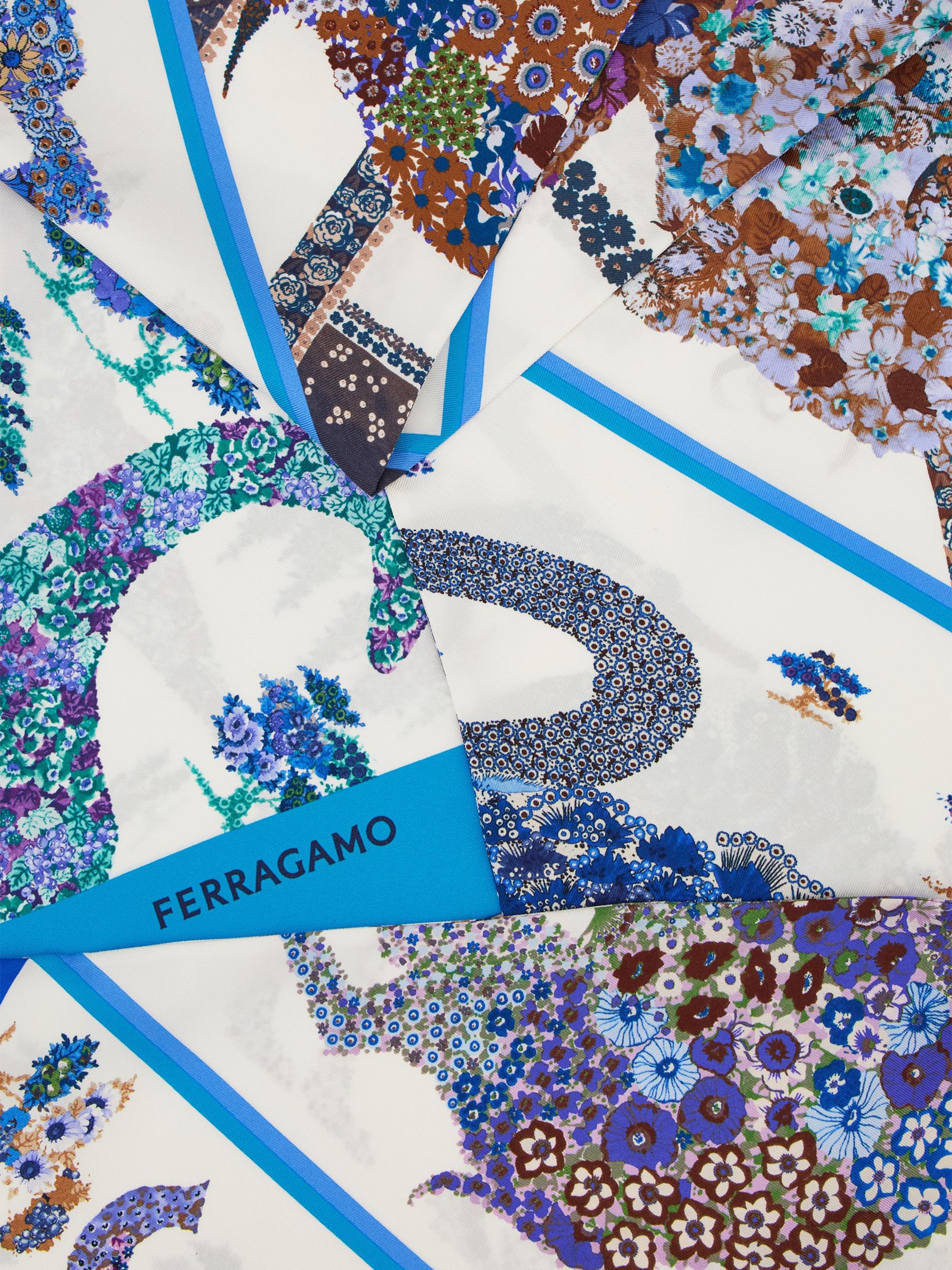 FERRAGAMO Patchwork Silk Scarf | Saks Fifth Avenue