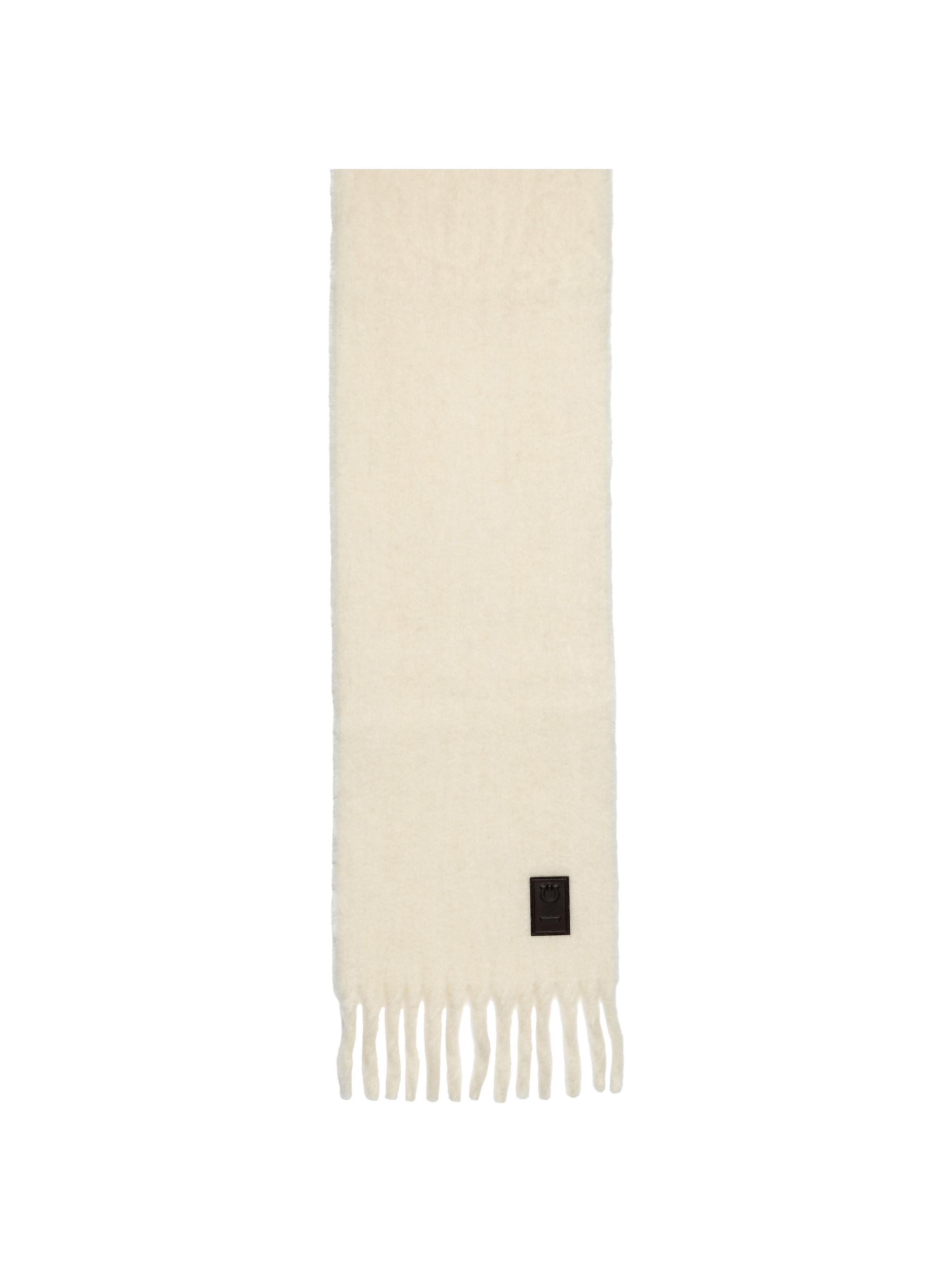 FERRAGAMO Women's Doublepuf Alpaca-Blend Fringed Scarf - Beige