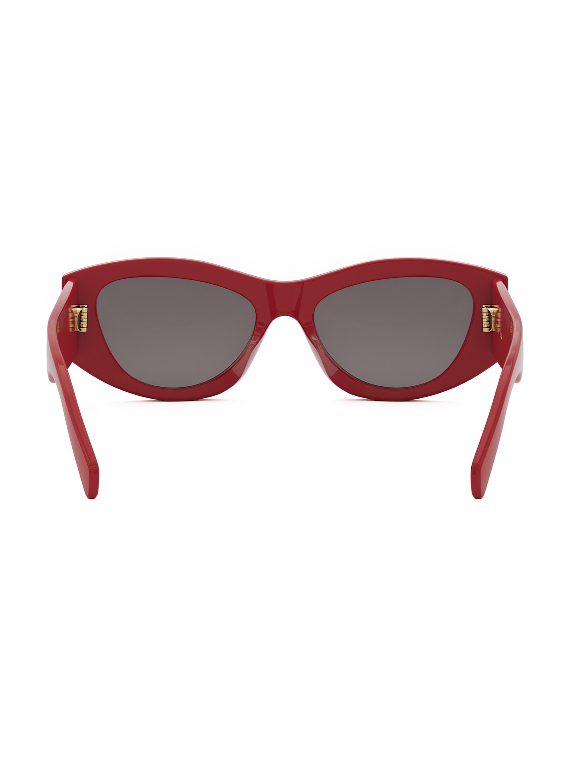 CELINE Women’s Shiny Red Monochroms Cat Eye Sunglasses—54mm Celine CL40187I 55F Sunglasses Women main image 2