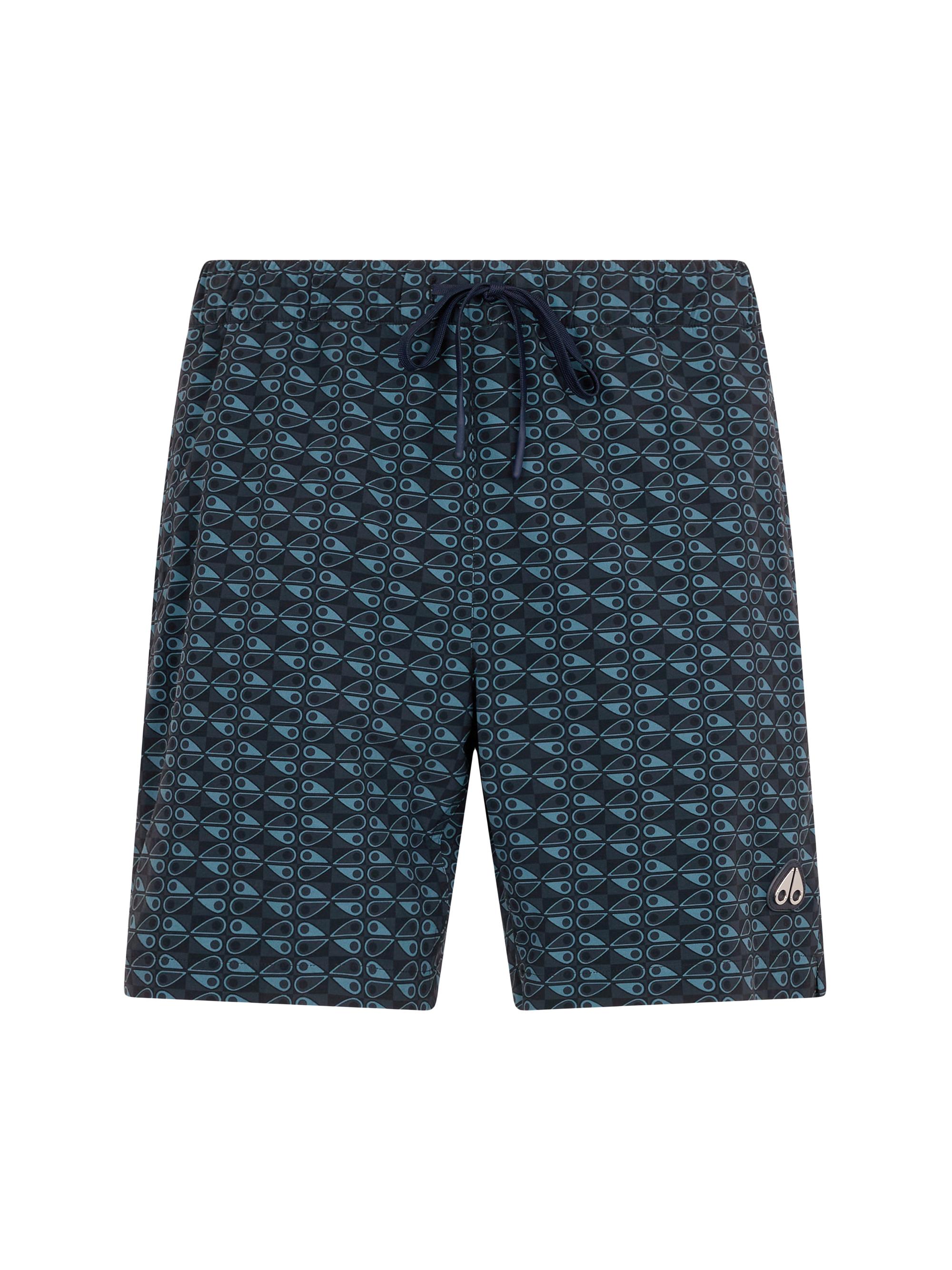 Moose Knuckles Men's Hide & Swim Logo Swim Shorts - Navy