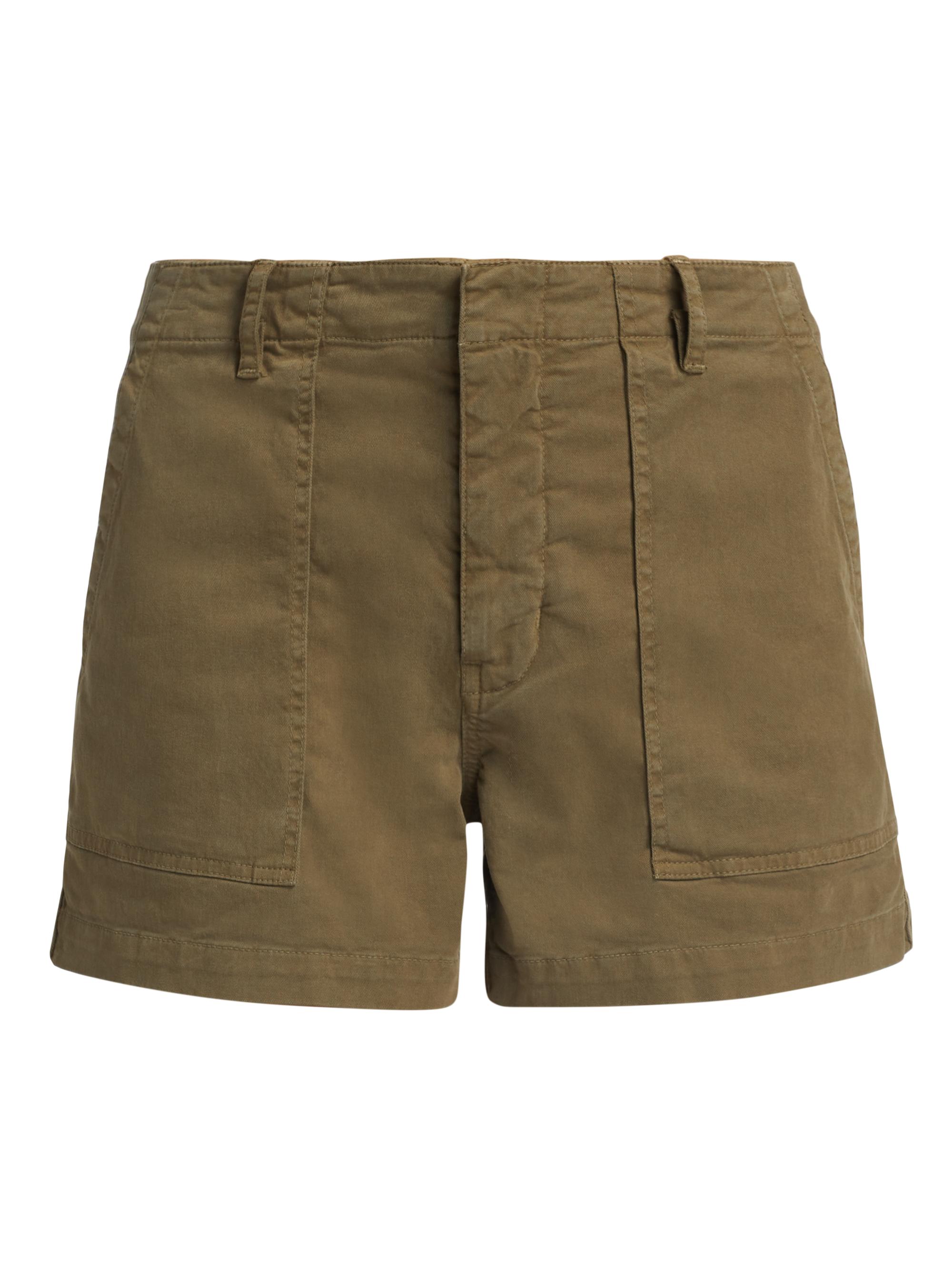 Nili Lotan Women's Utility Cotton Cargo Shorts - Military Green