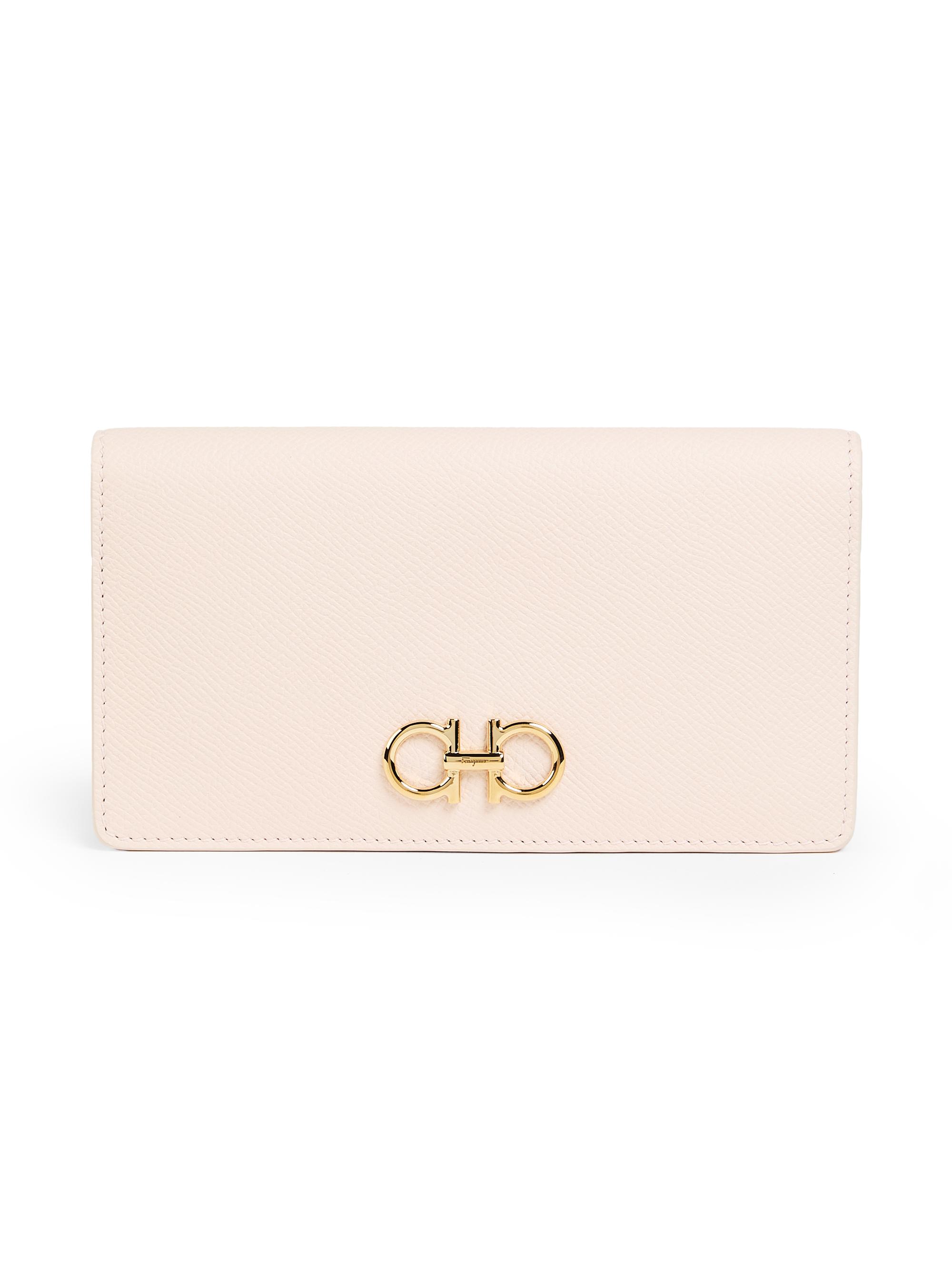 FERRAGAMO Women's New Gemini Leather Wallet - Ballet Macaron