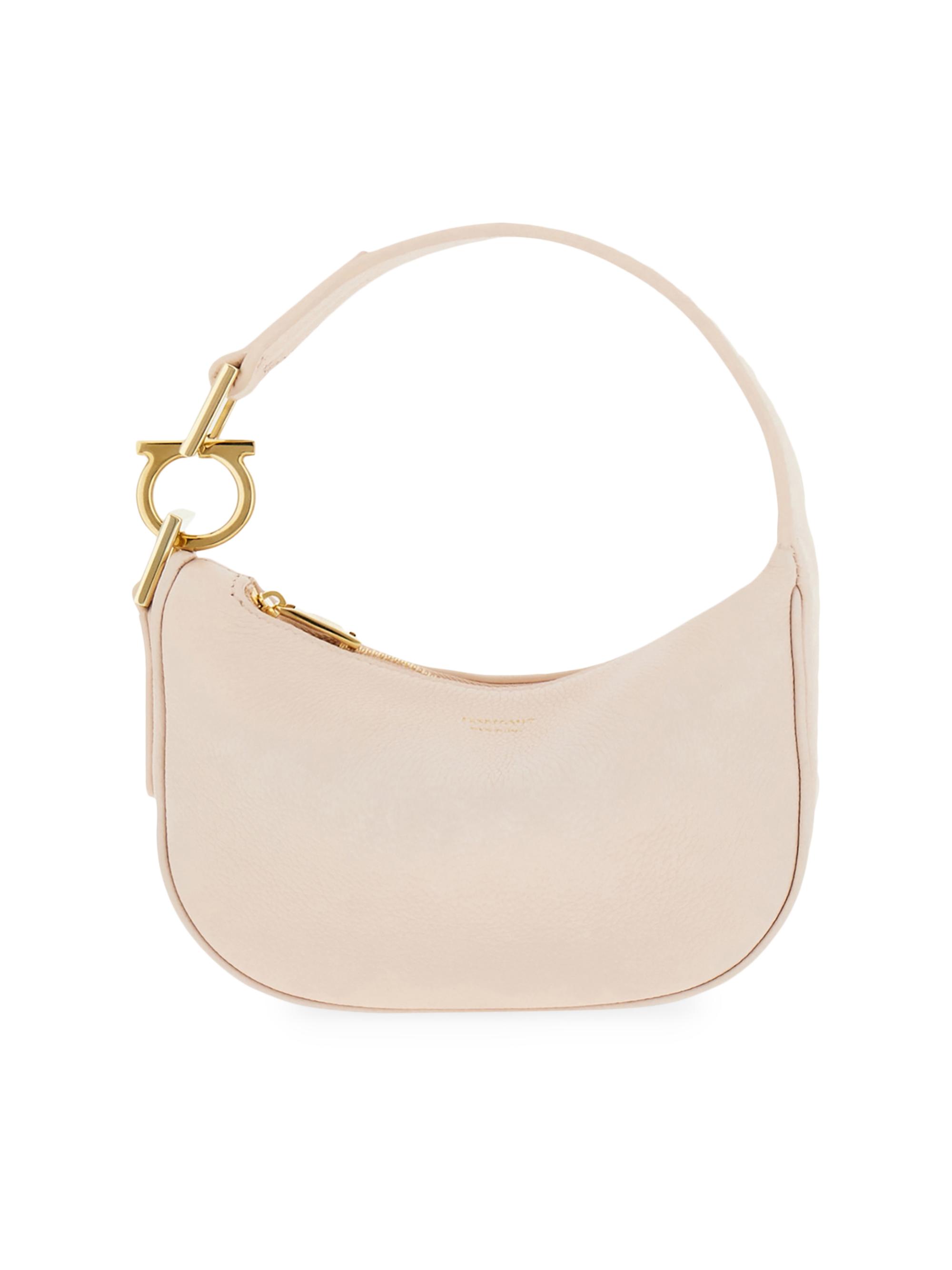 FERRAGAMO Women's Mini Gancini Leather Top Handle Bag - Ballet