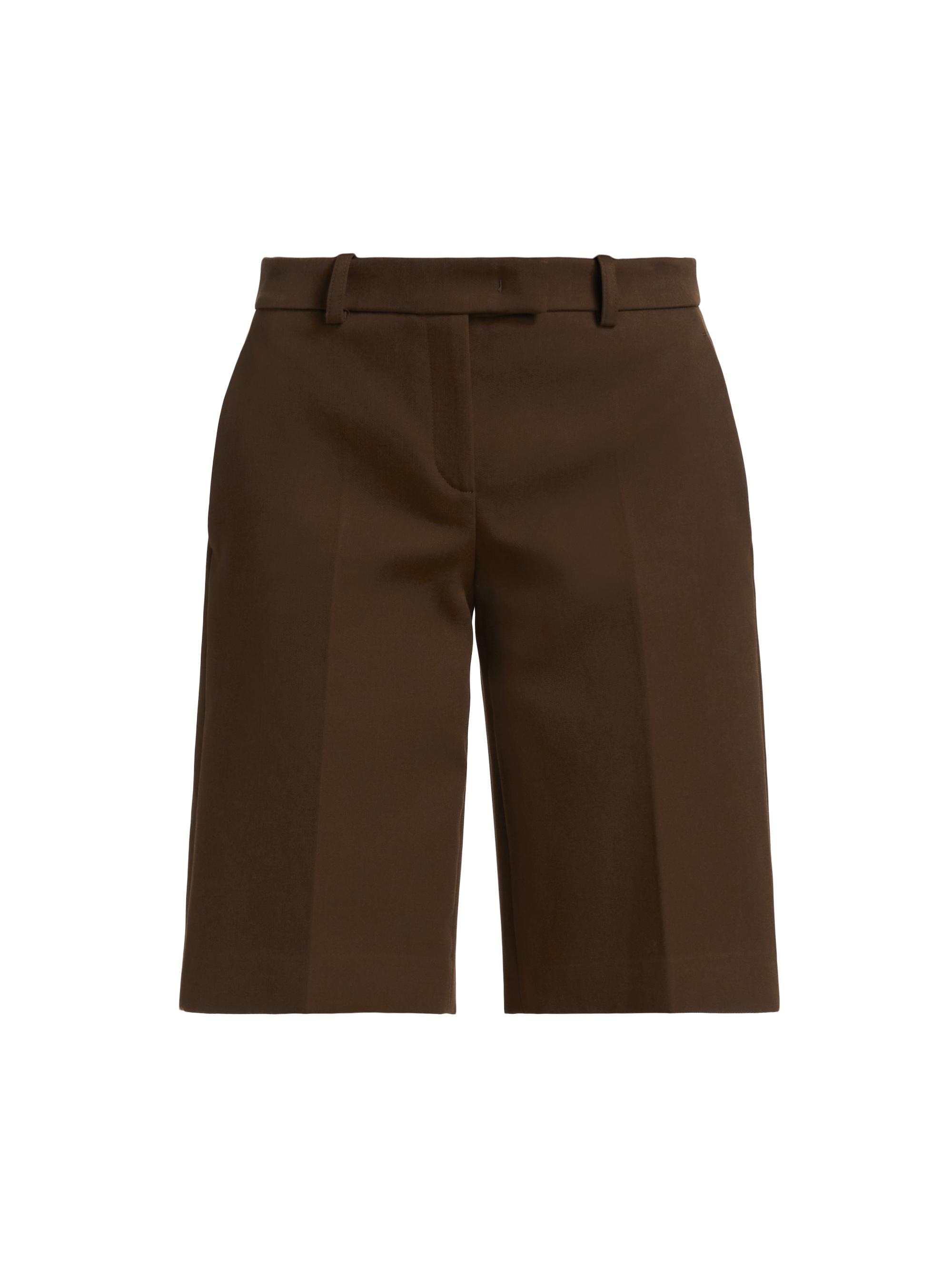 Michael Kors Collection Women's City Cotton-Blend Tailored Shorts - Java