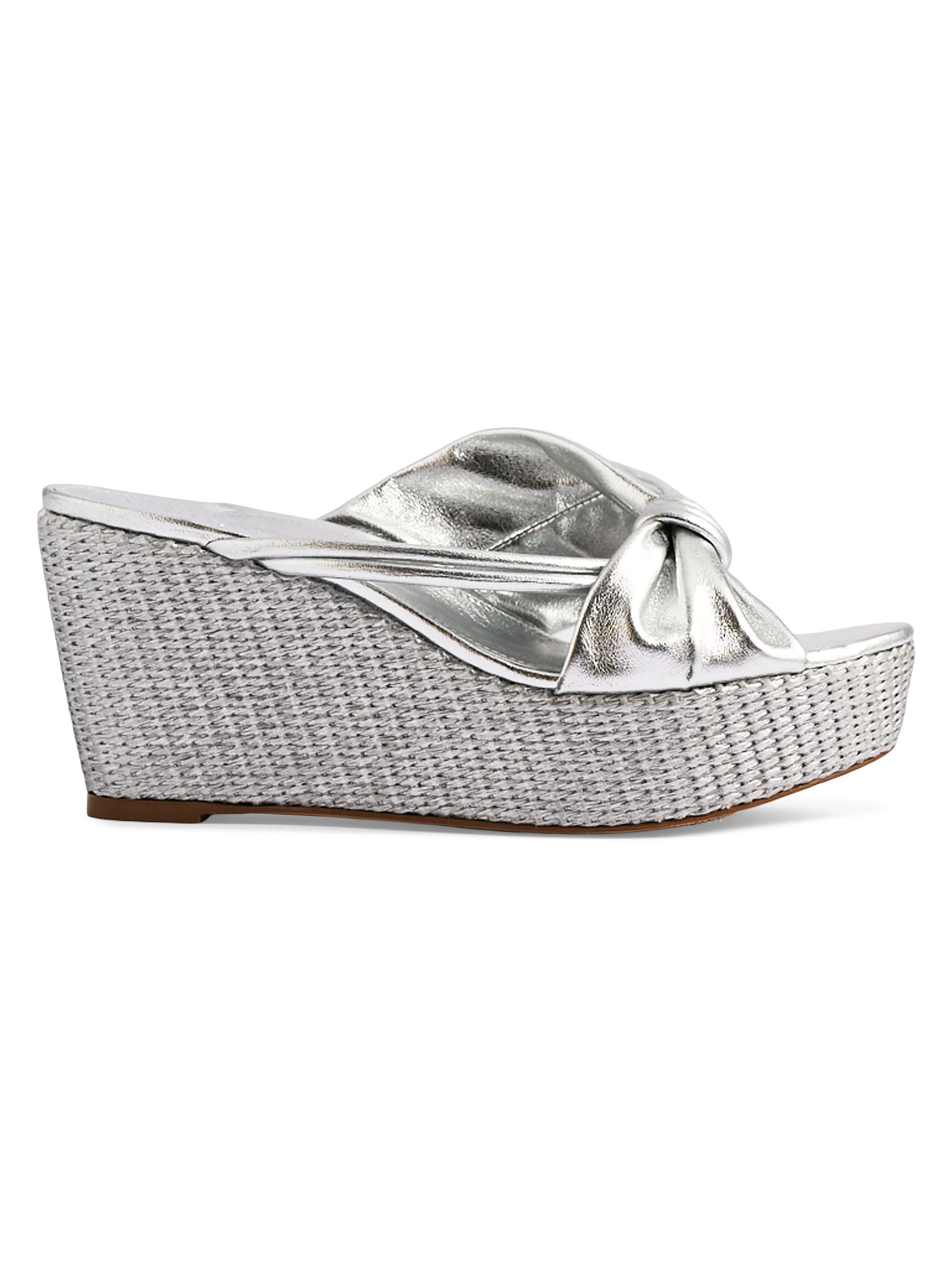 Marion Parke Women's Laney Wedge Sandals - Silver