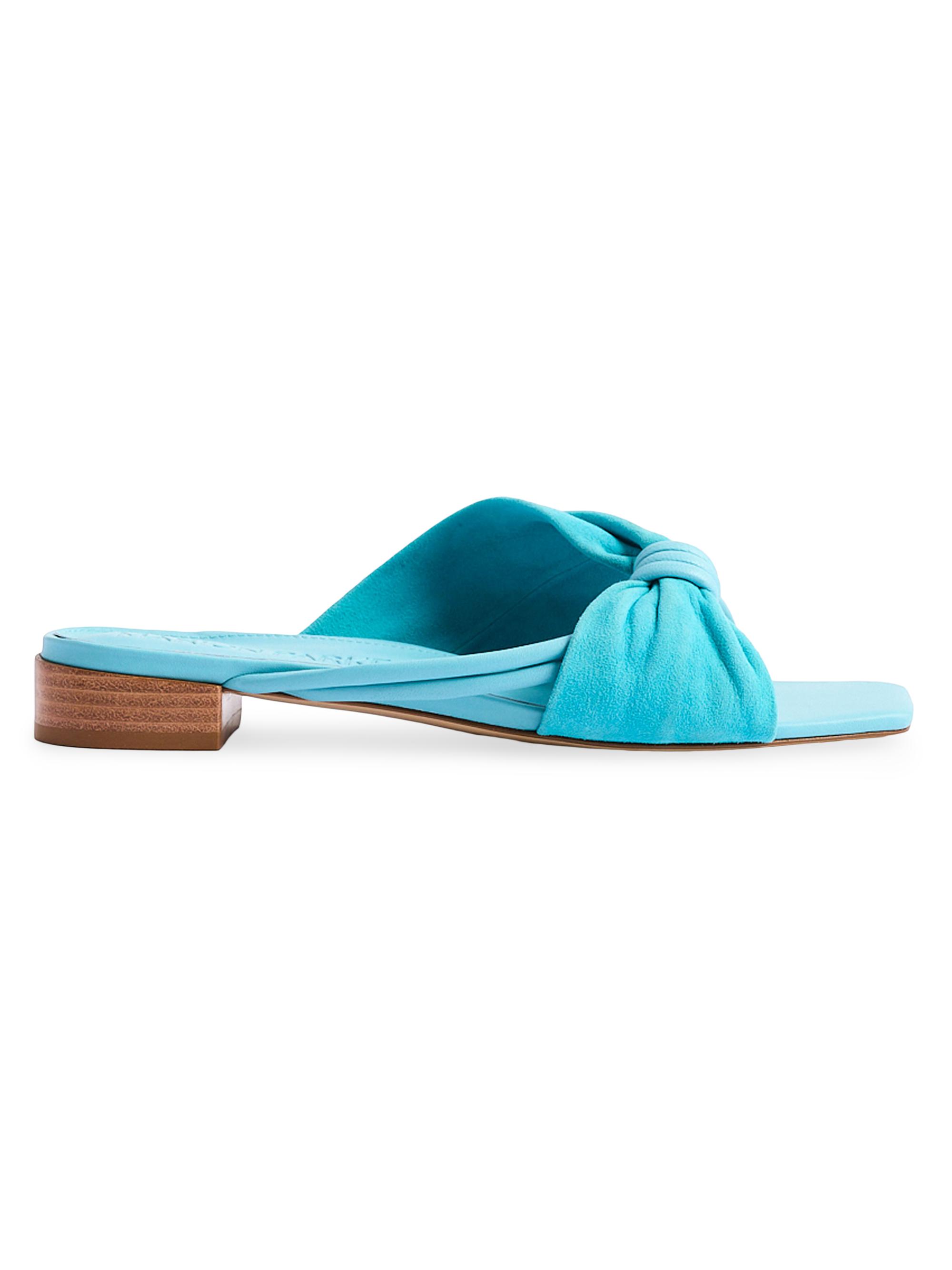 Marion Parke Women's Laney Flat Sandals - Turquoise