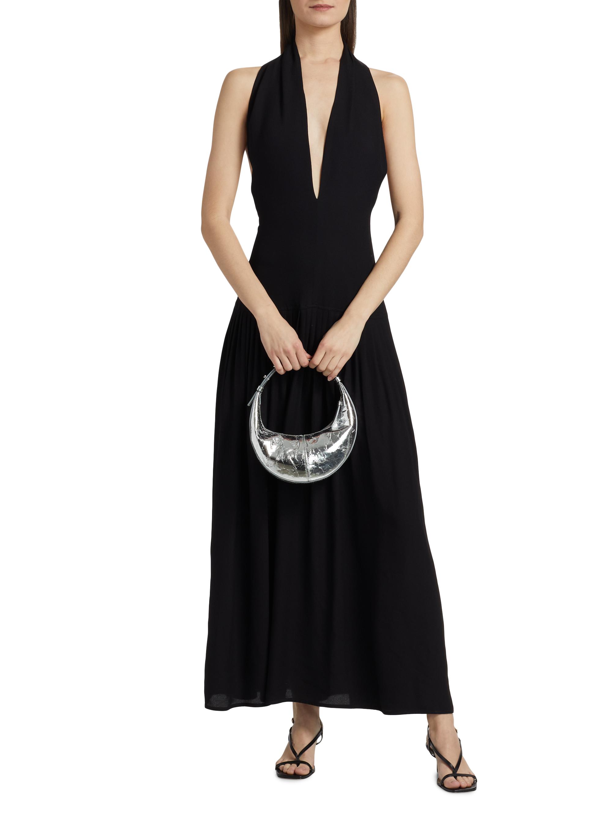 white bandage halter dress Halter Backless Bandage Maxi Dress – IULOVER main image 0