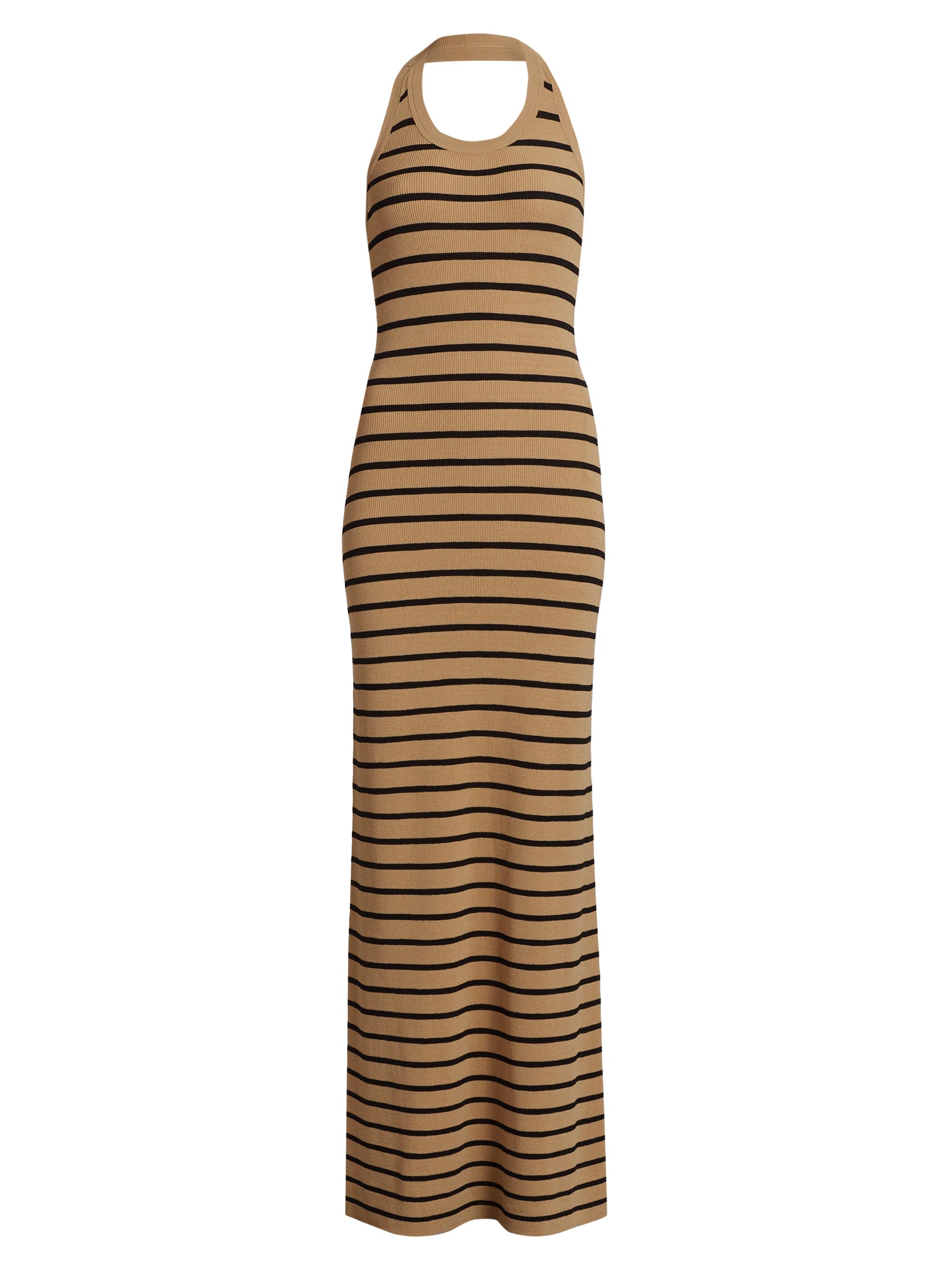 Proenza Schouler Women's Meryl Halterneck Maxi Dress - Khaki Multi