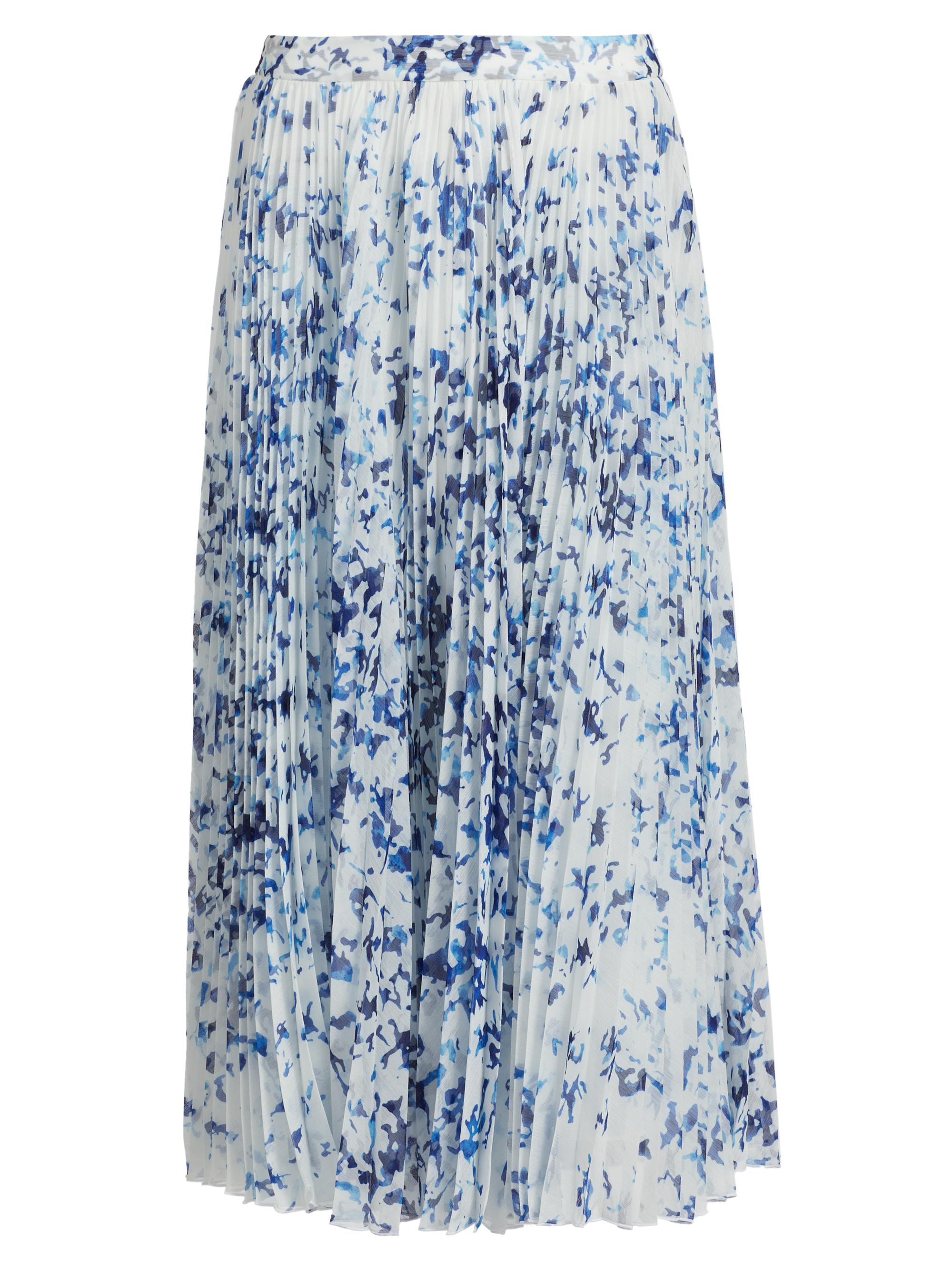 Proenza Schouler Women's Cecily Crinled Chiffon Midi-Skirt - Off White Multi