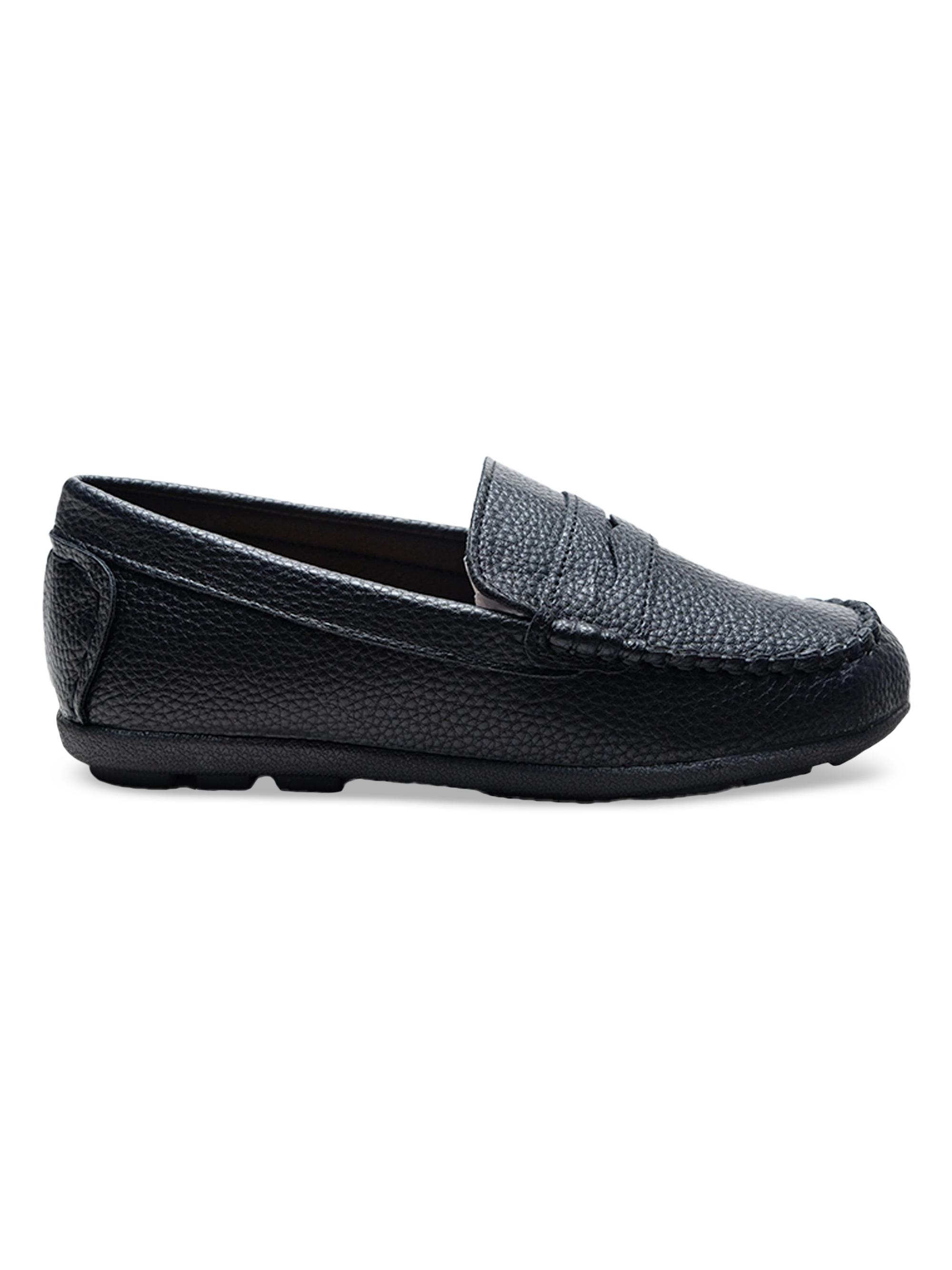 Moustache Leather Penny Loafers - Black 9.5 (Toddler)