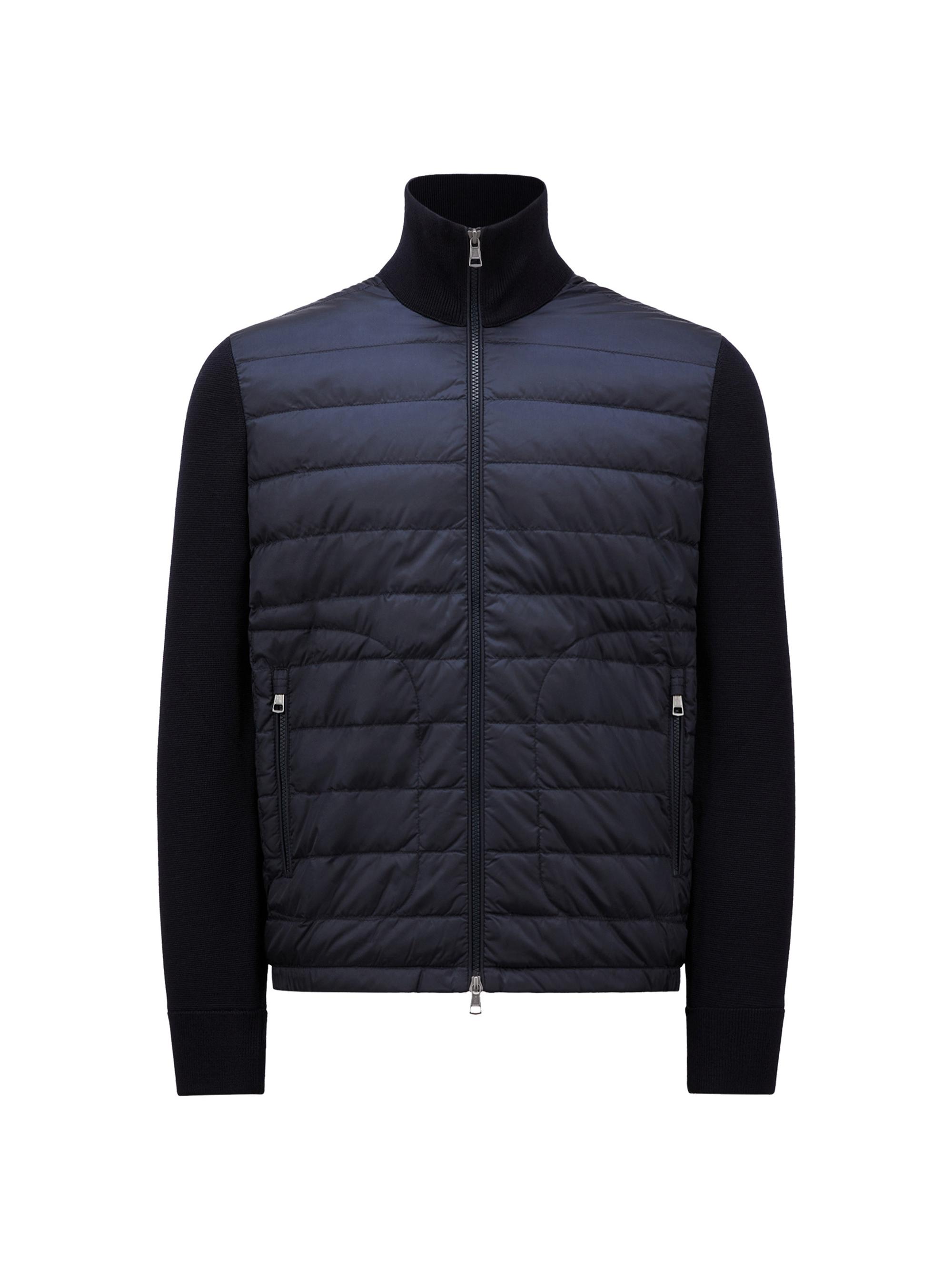 Moncler Padded Wool Down Cardigan | Saks Fifth Avenue