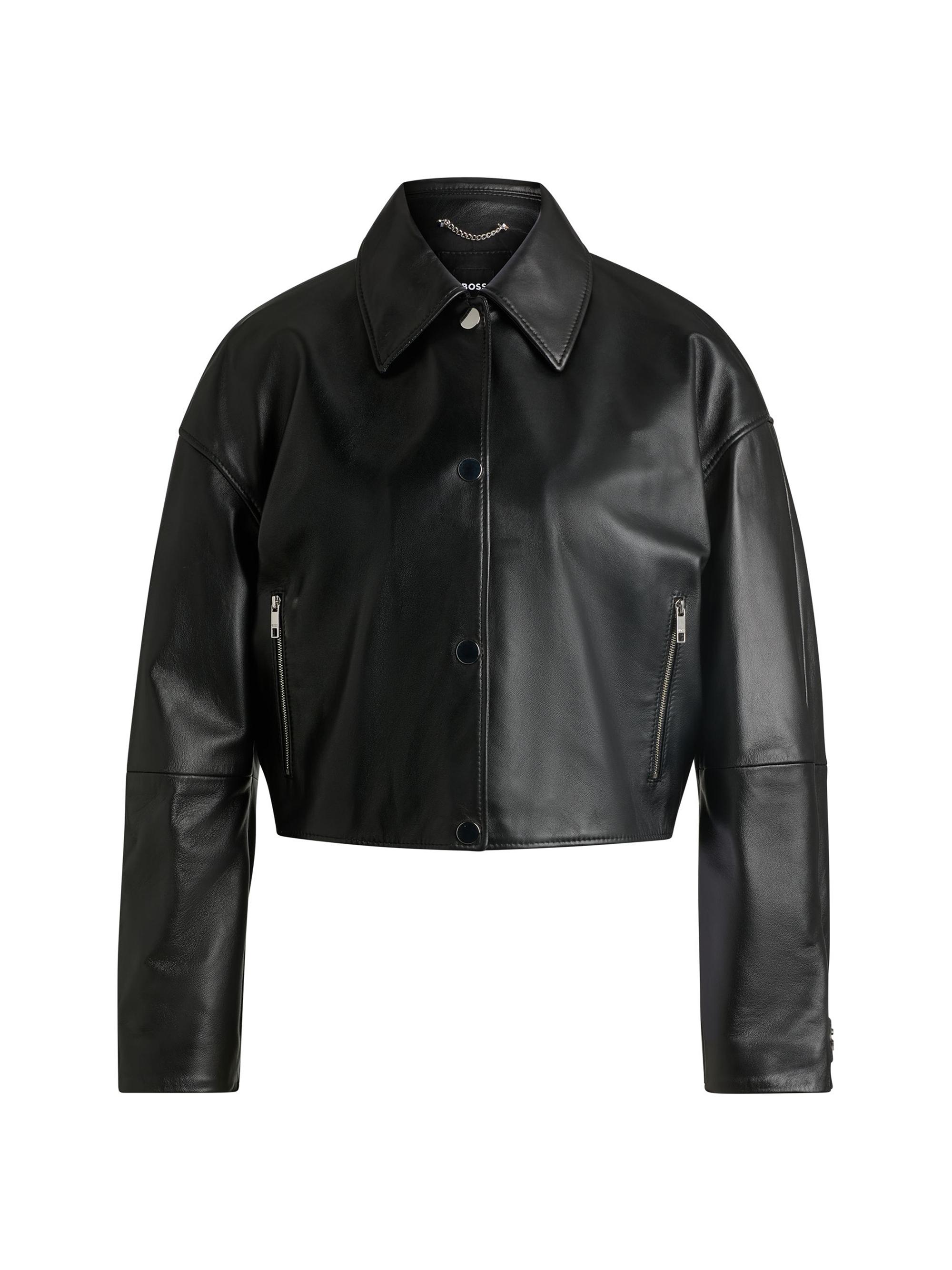 ジャケット・アウター S leather jacket cropped  THEREDTHREAD Ser.o.ya Koda Leather Cropped Trench Jacket | Saks Fifth Avenue