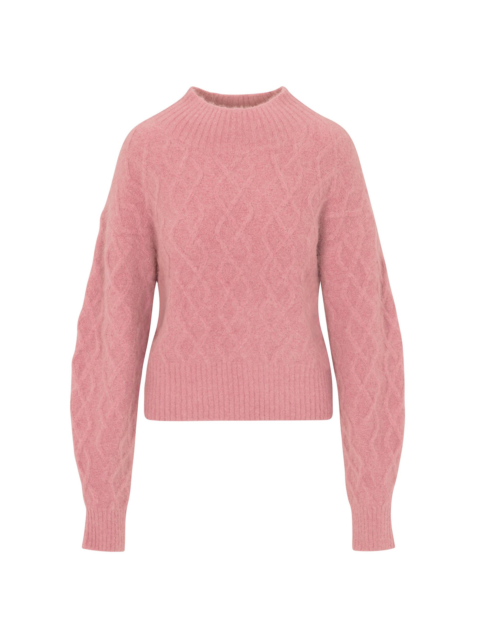 Rebecca Taylor Women's Yael Cable-Knit Stretch Wool Sweater - Foxglove