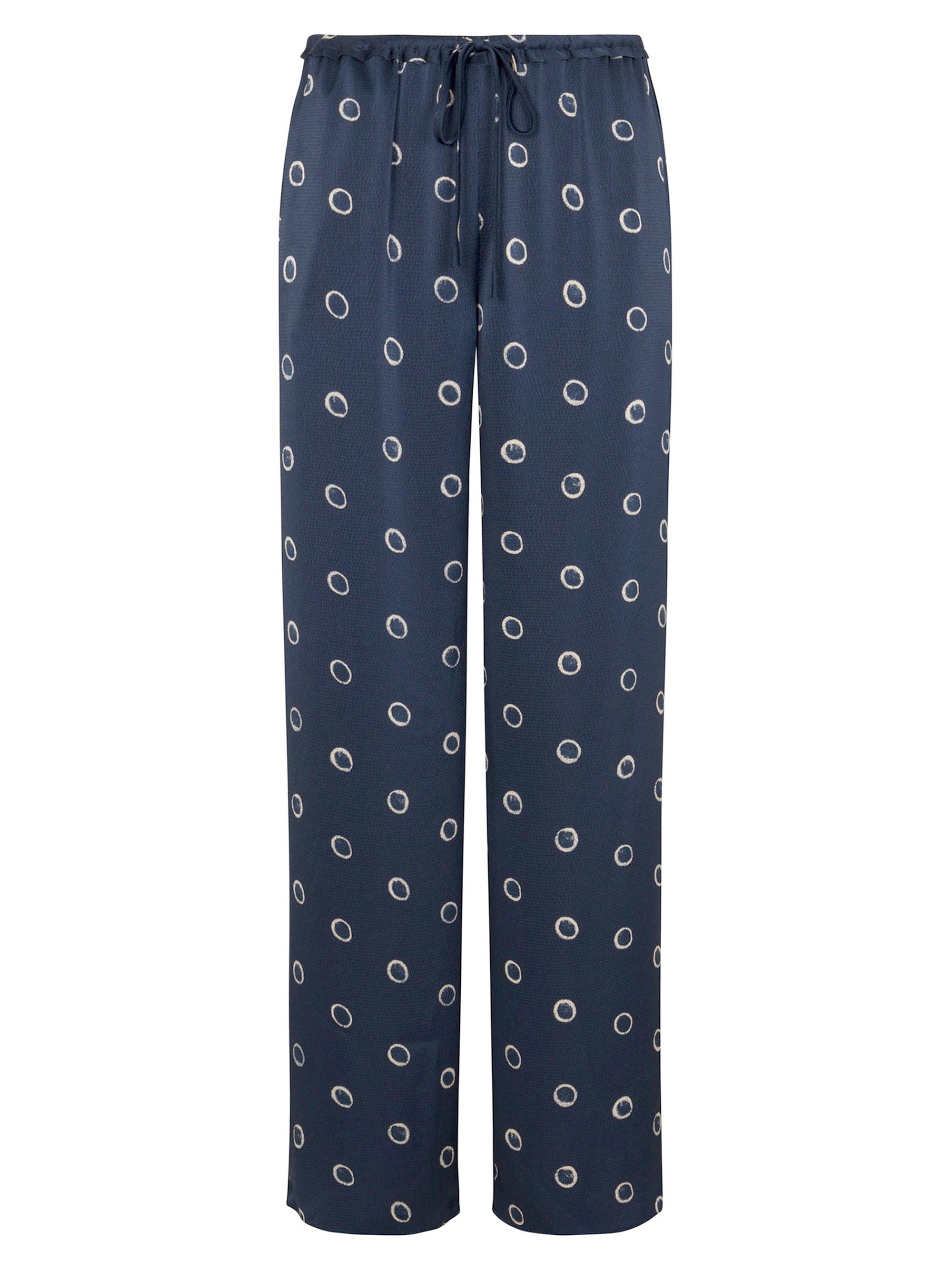 Rebecca Taylor Women's Hazy Dot Drawstring Pants - Navy Combo