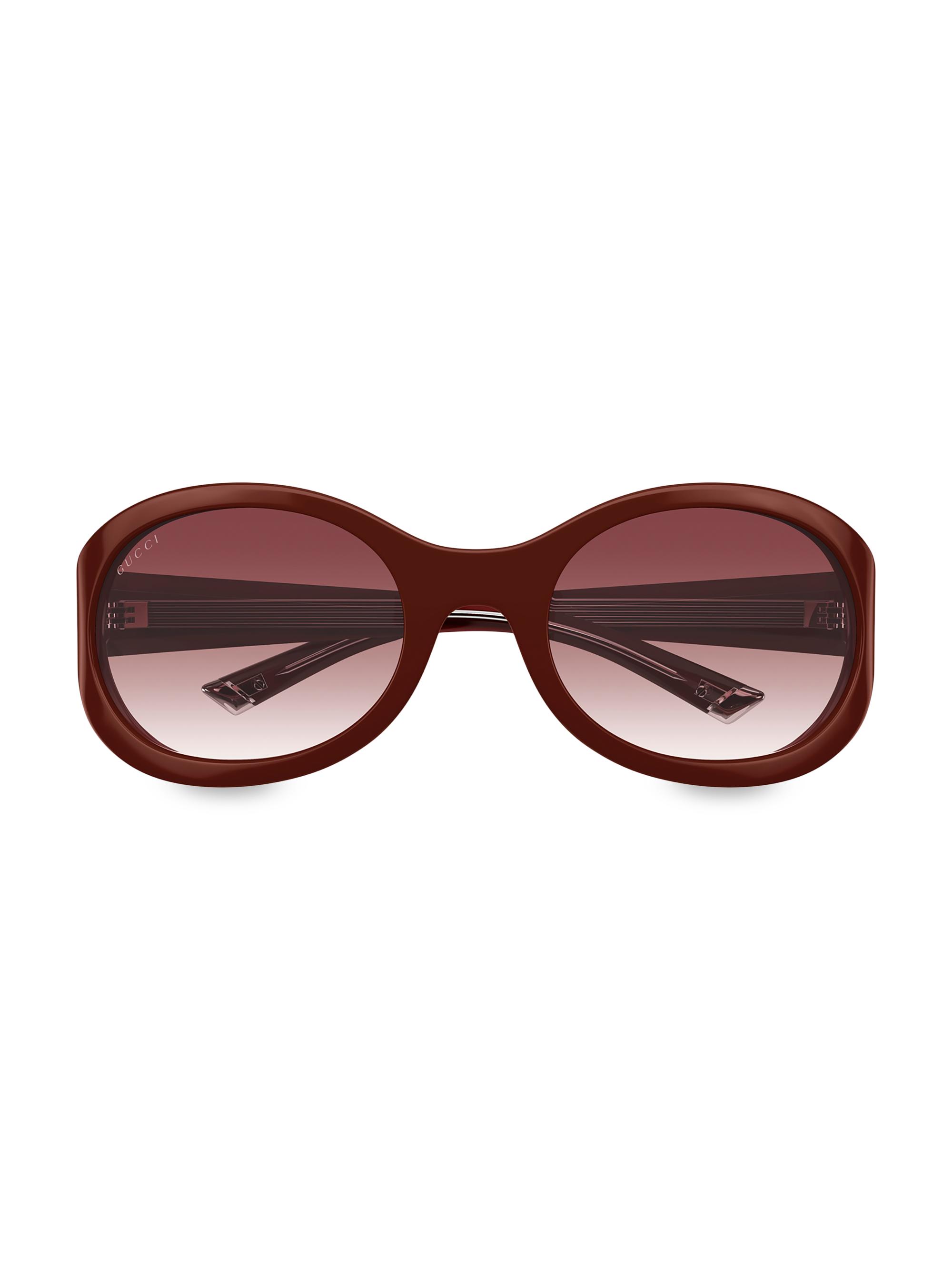 Gucci 62MM Oval Sunglasses | Saks Fifth Avenue