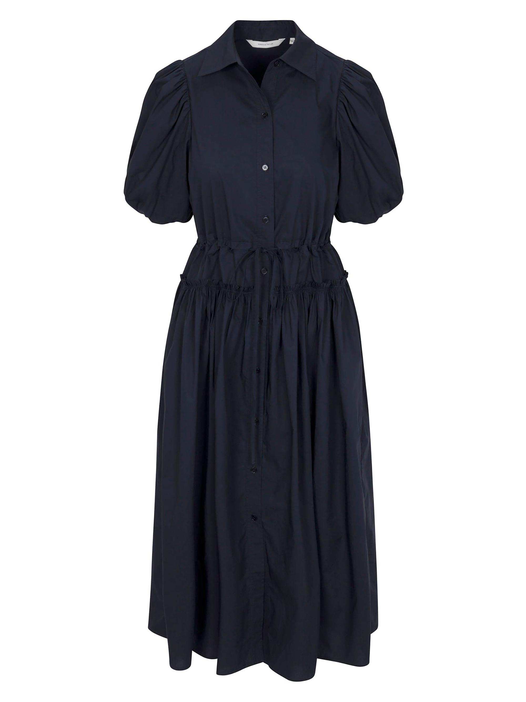 Rebecca Taylor Women's Cotton Poplin Shirtdress - Dark Navy