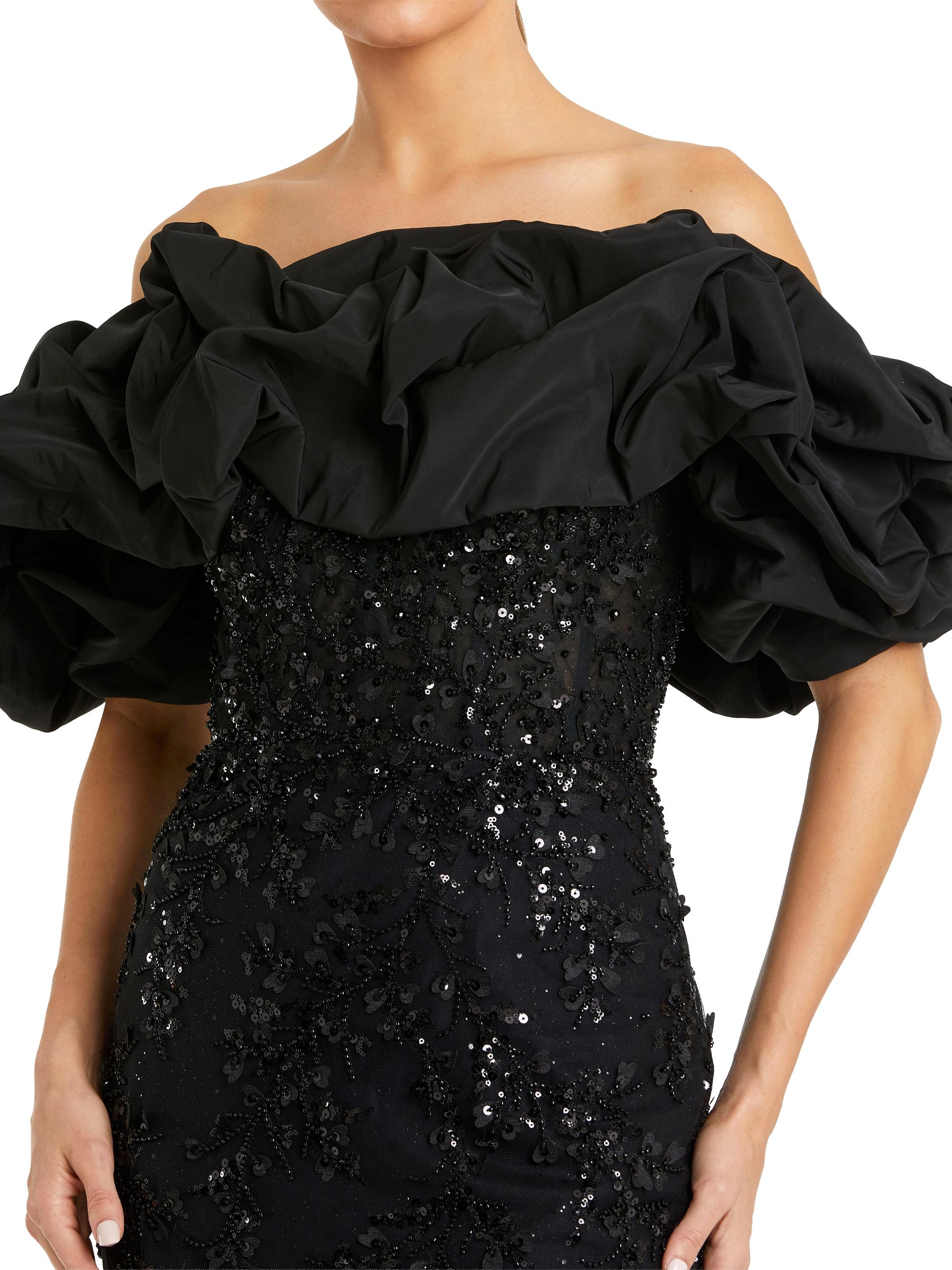green emerald velvet dress Beaded-Cape Long Formal Dress: Mac Duggal 93653 Midnight / 4