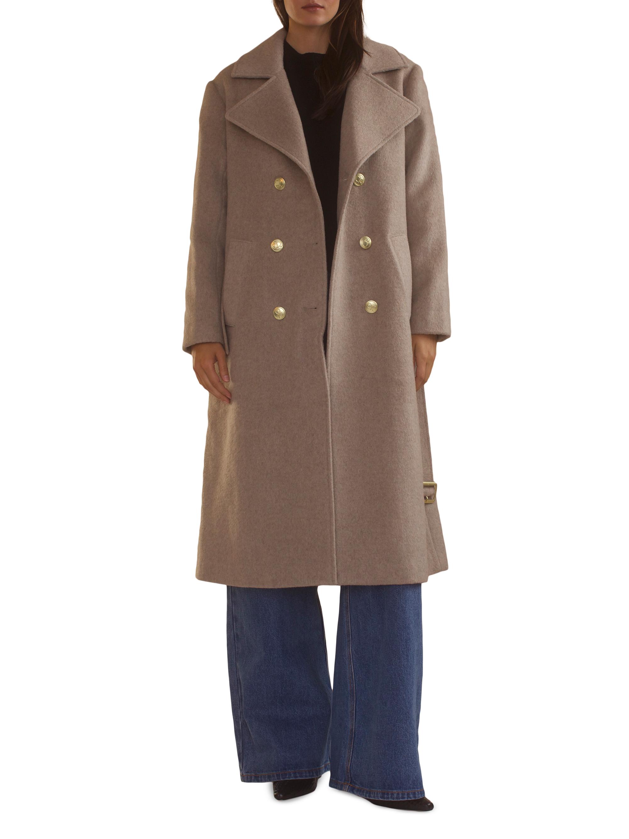 Cynthia Rowley Women's Noa Wool-Blend Coat - Camel