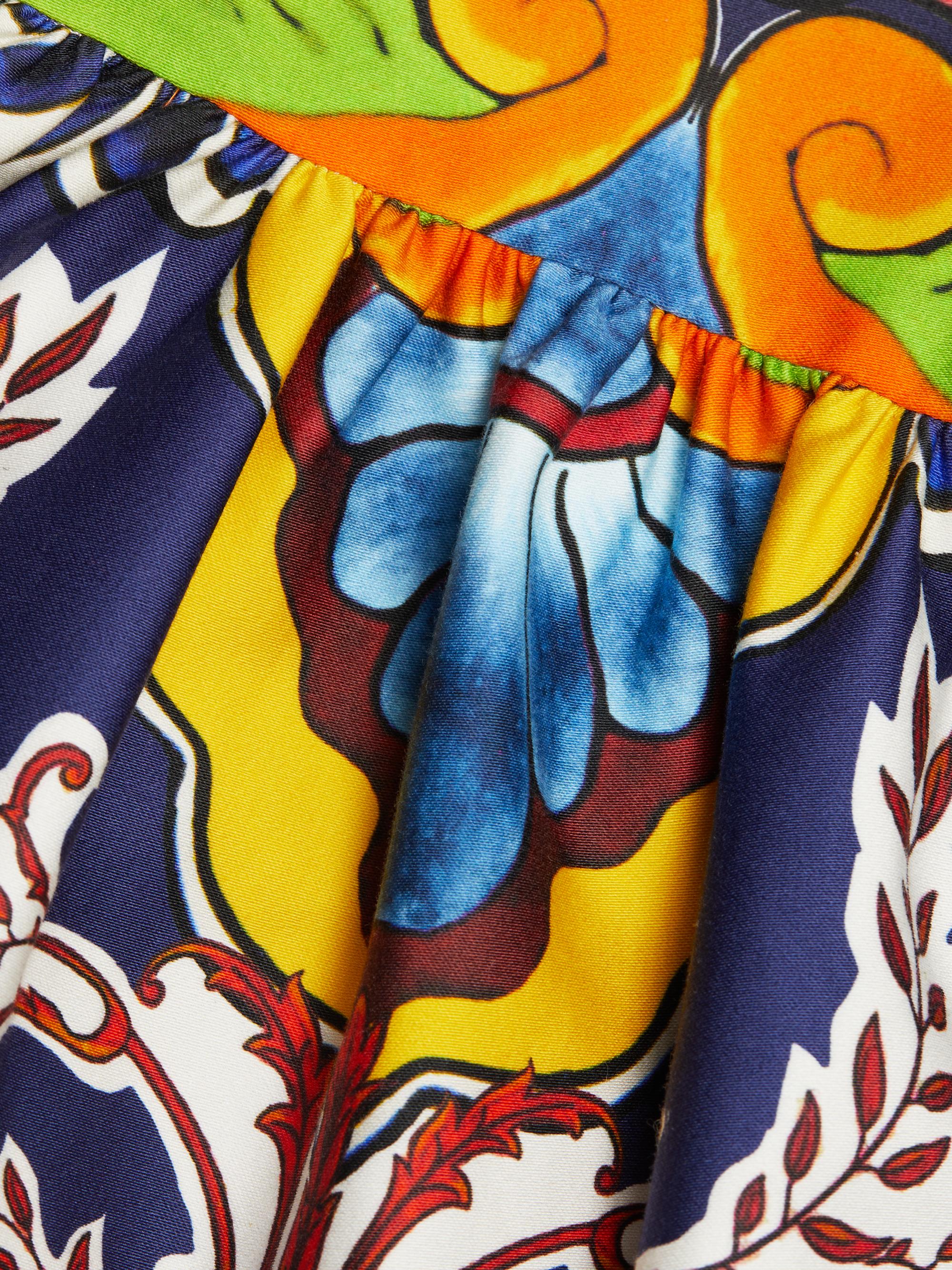 Alice + Olivia Diana Floral Cotton-Blend Sleeveless Fit & Flare