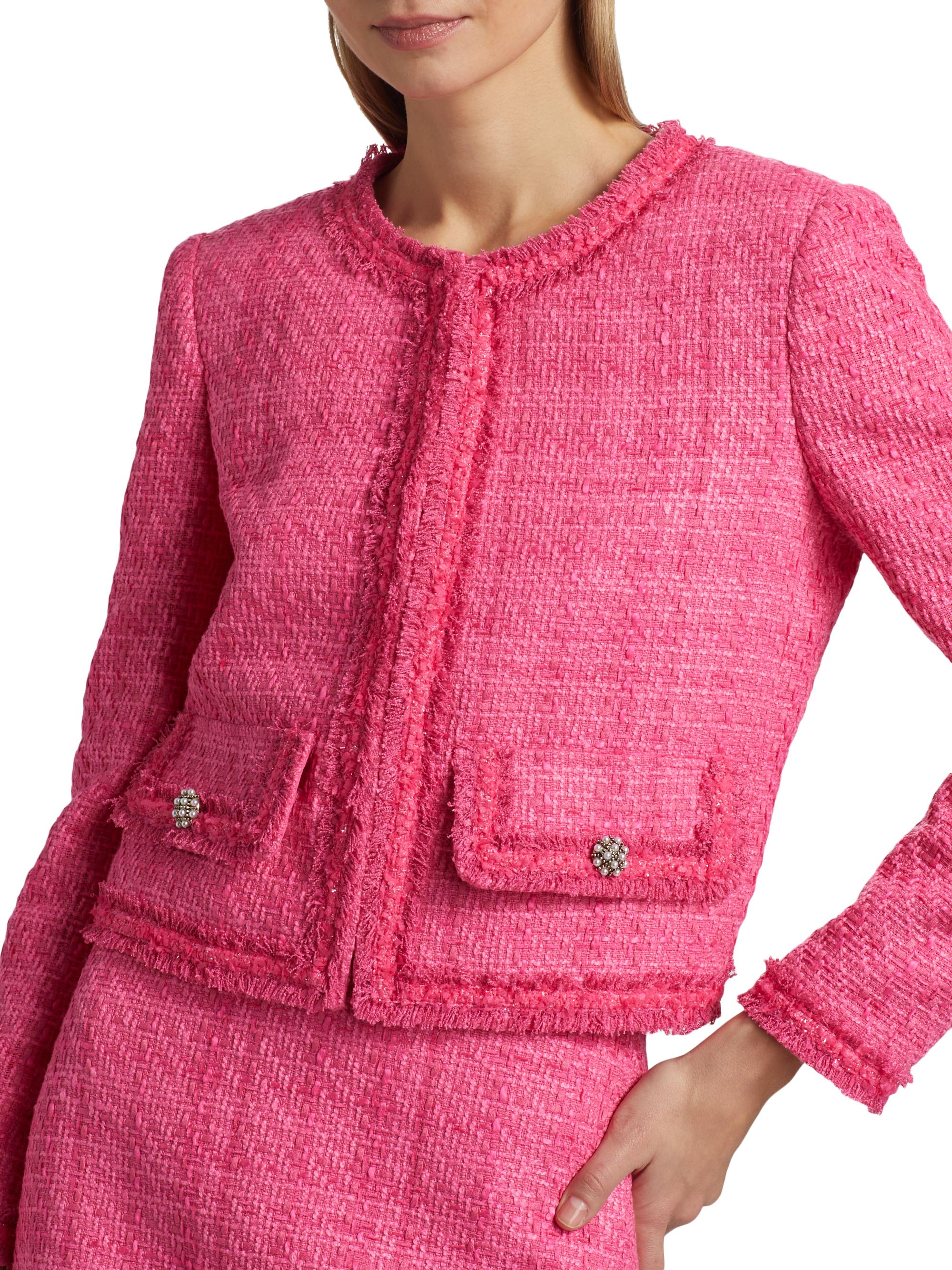 ジャケット・アウター slow Lamdswool-Tweed jaket Liz Jordan Tweed Jacket size 16 White Black Patterned Winter