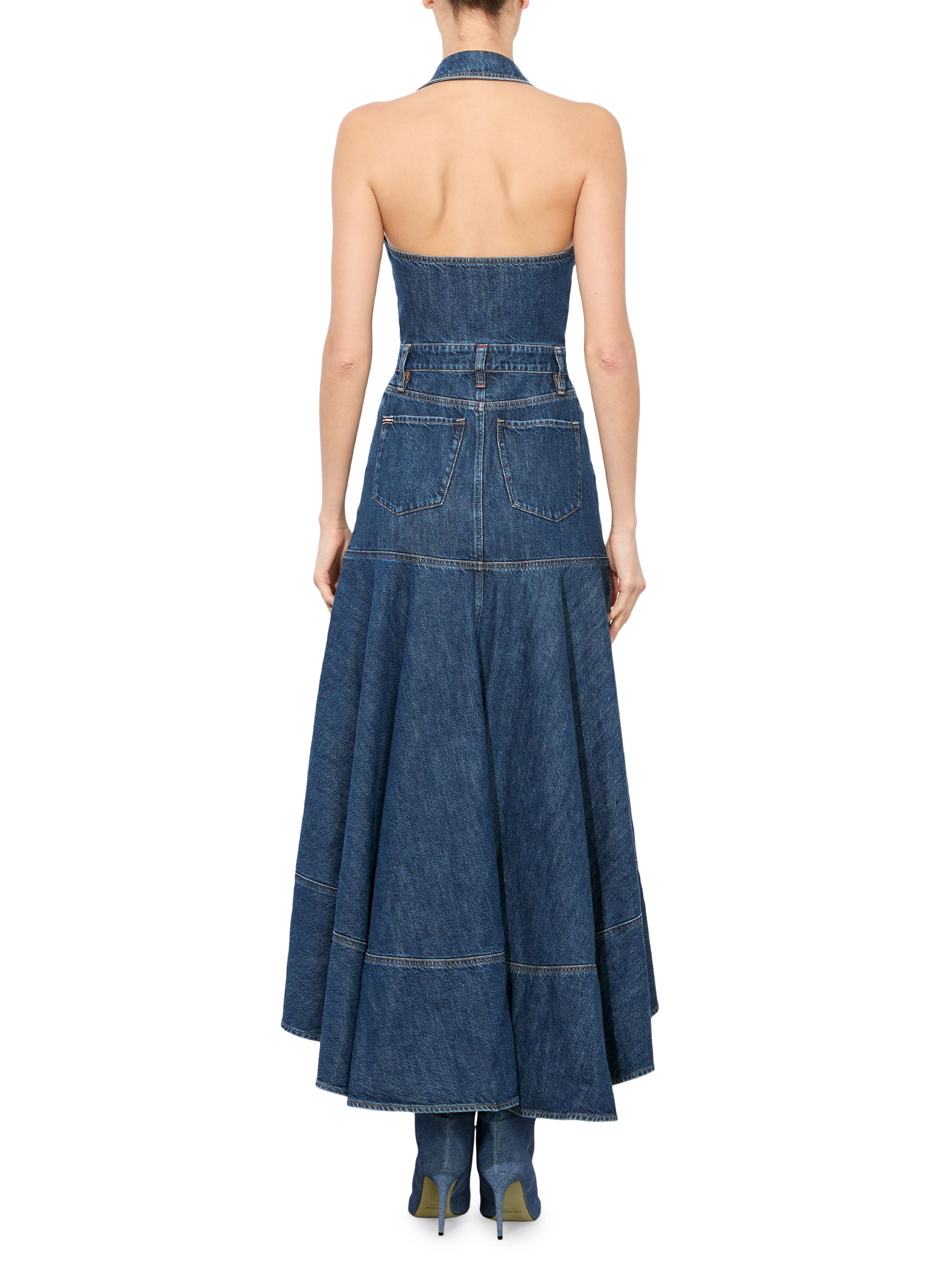 white christmas dresses Trendy, Chic Women's Clothing Boutique Promesa Denim Drop Waist Dress for Women, Blue Denim, 90% Cotton, 10% Polyester Lane 201 main image 1