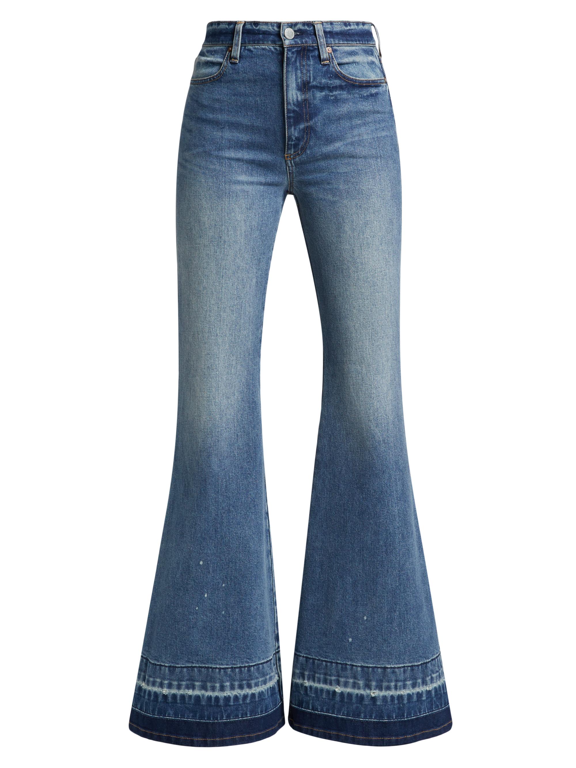 Alice + Olivia High-Rise Double Waistband Cool Jeans | Saks